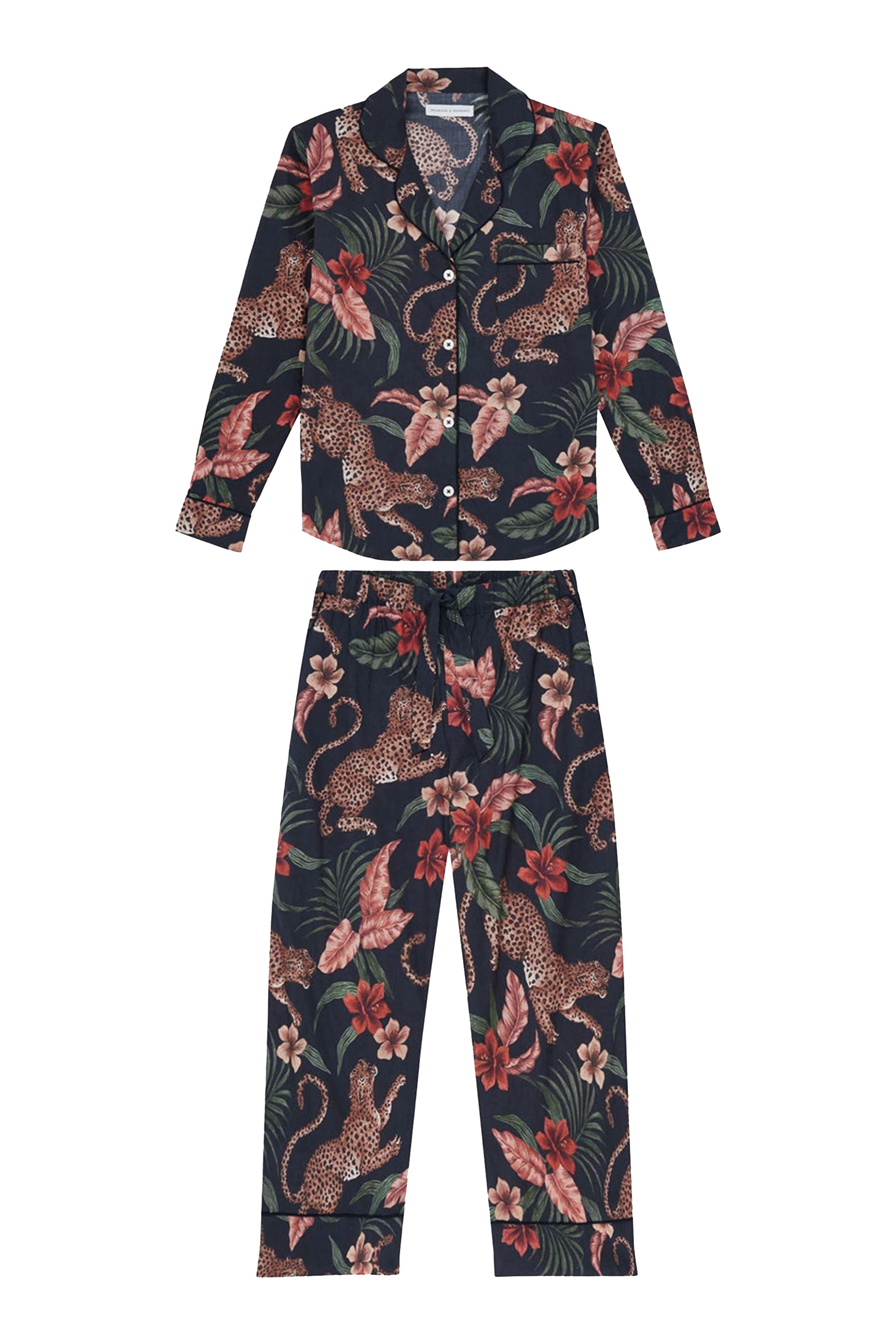 Soleia Leopard Long Pajama Set
