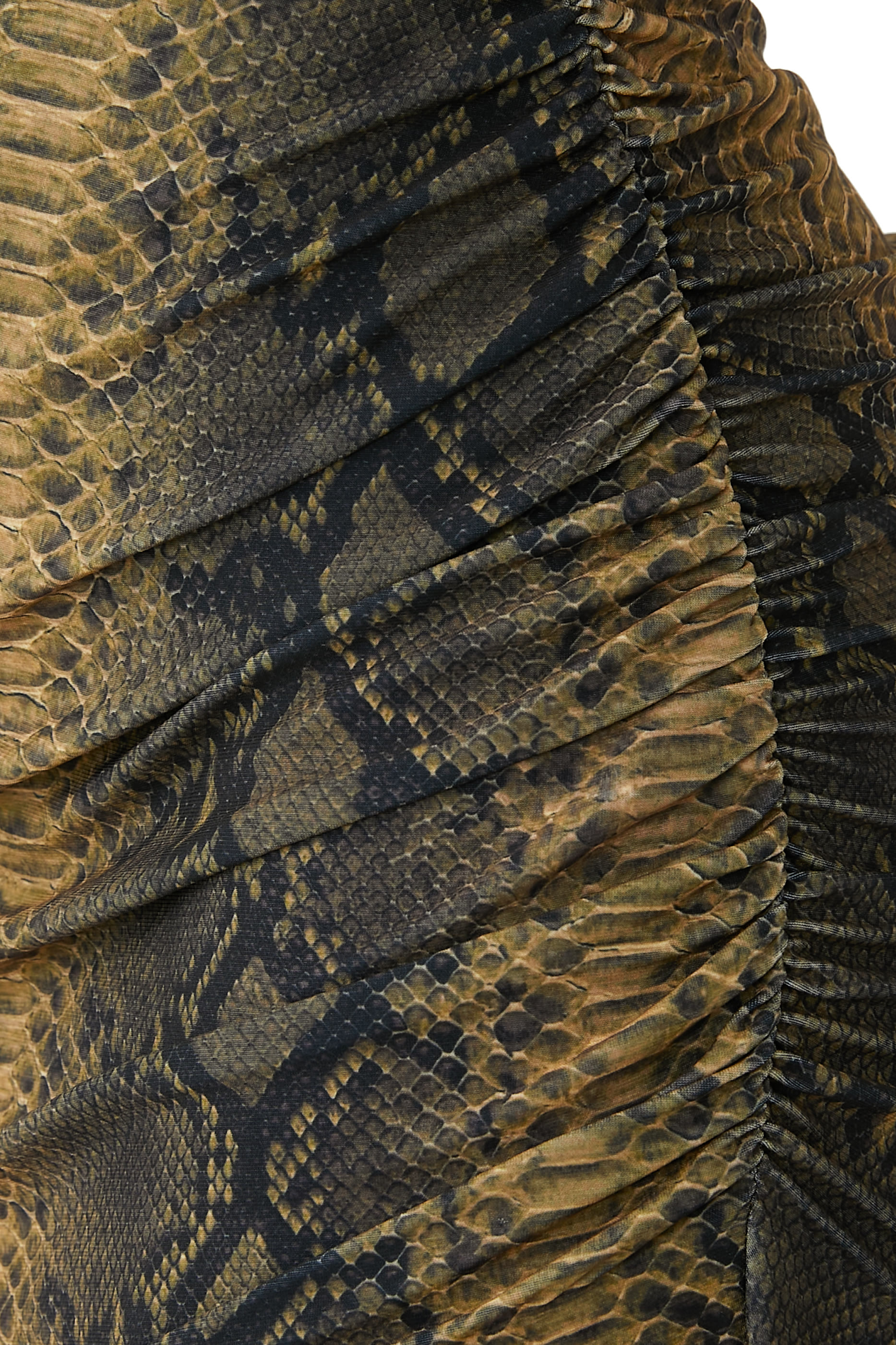 Python Strapless Mini Dress