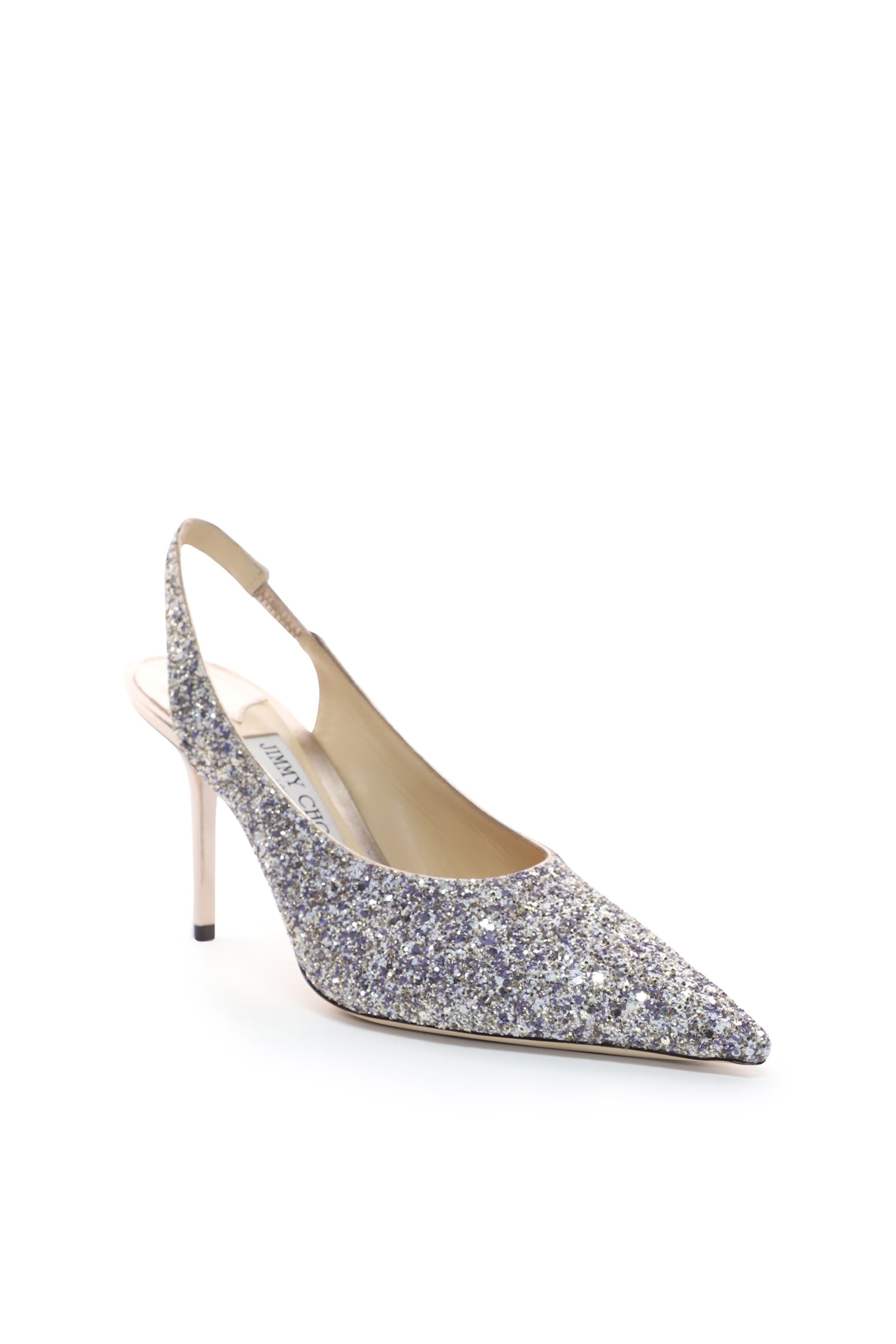 Ivy 85 Glitter Fabric Slingback Heels