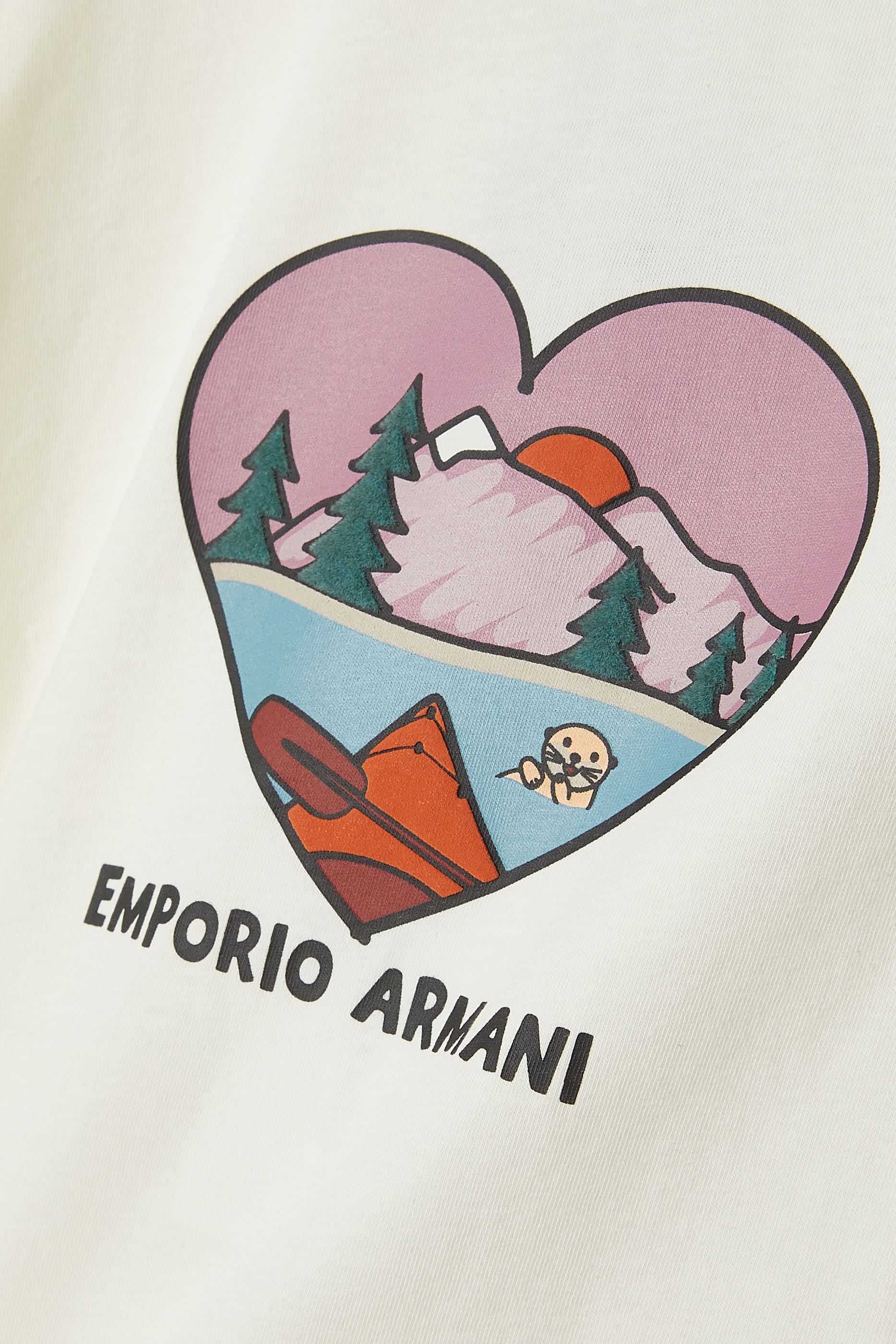 Kids Forest-Print Jersey Jumper