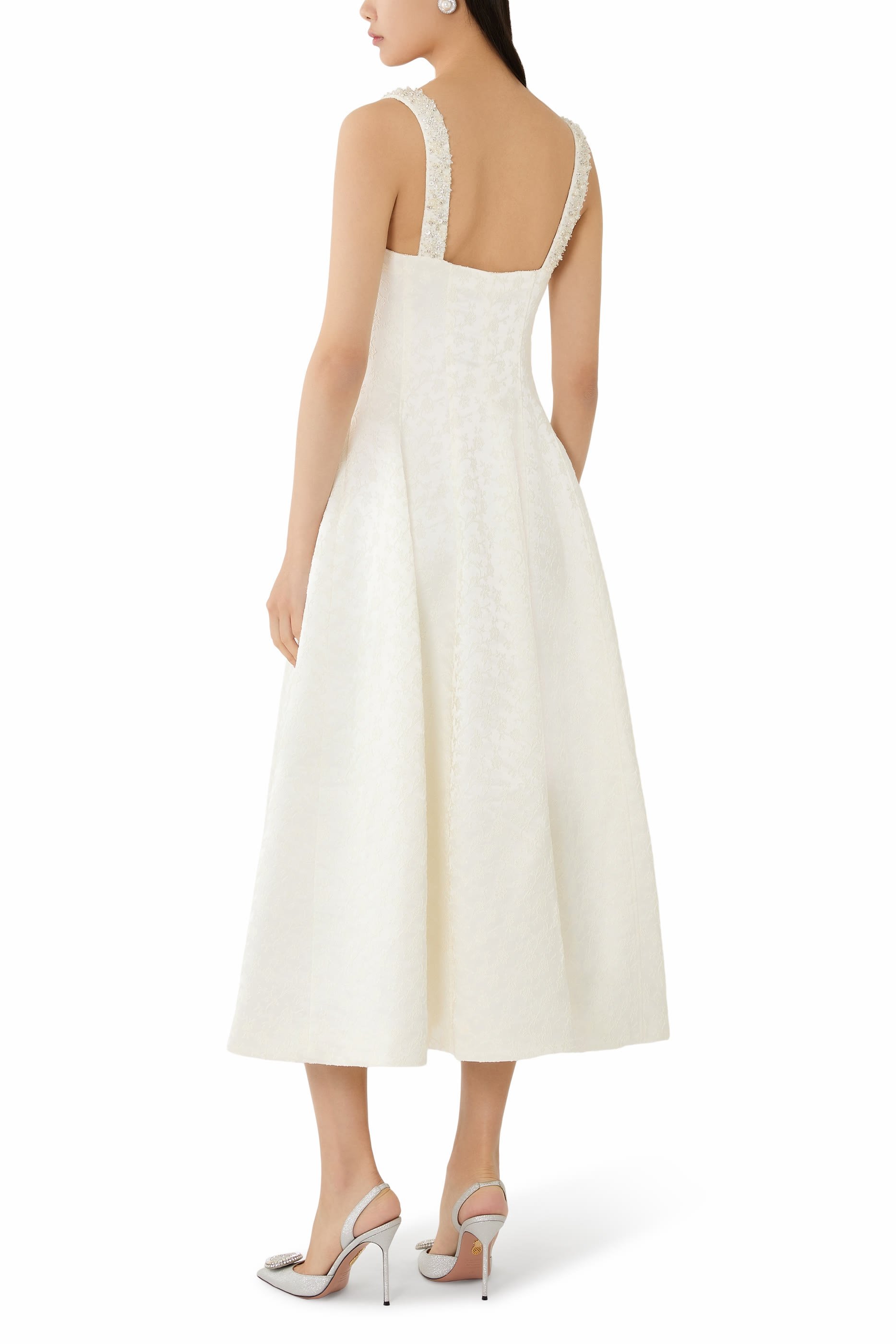 Charlotte Jacquard Midi Dress