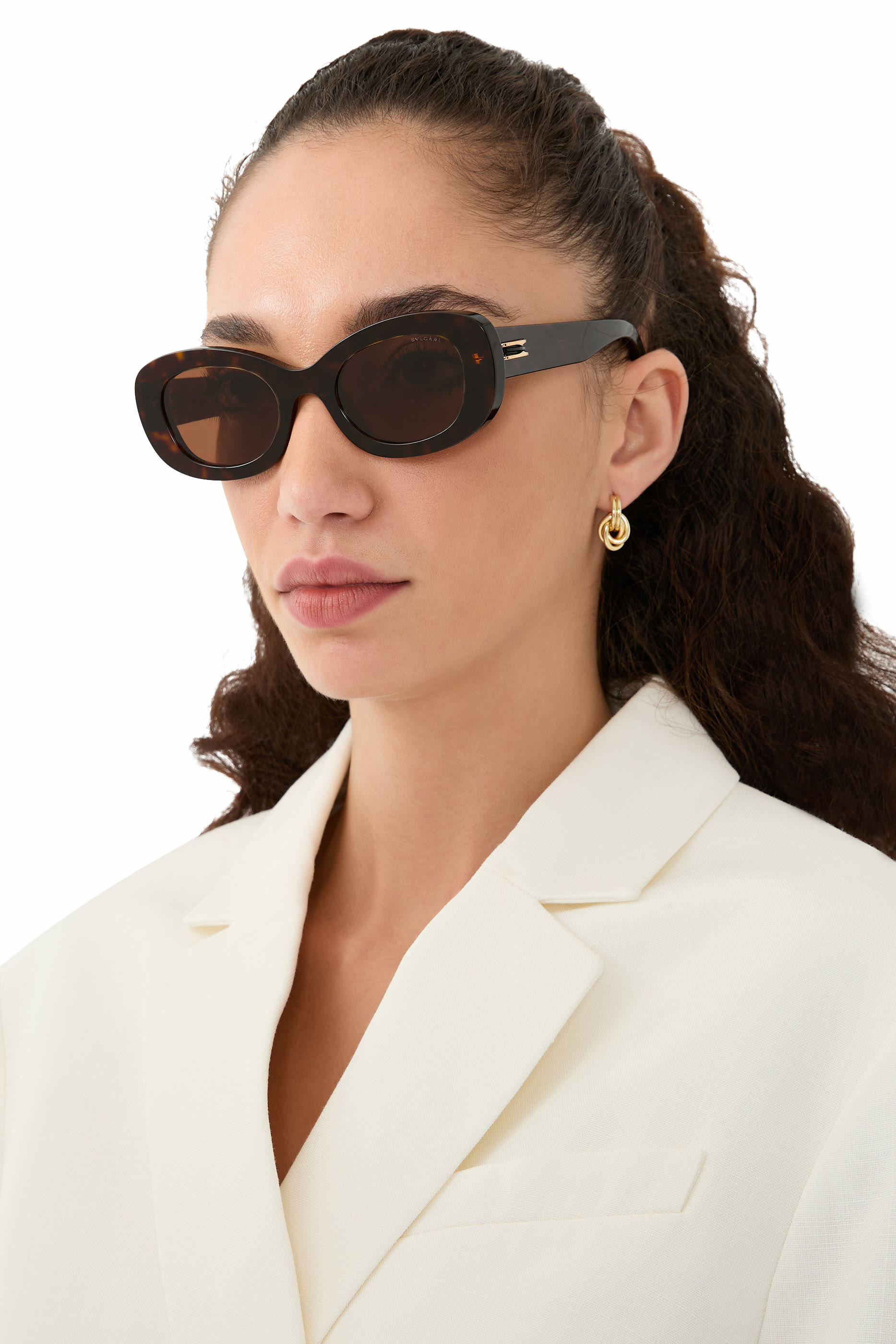 B.zero1 Havana Oval Sunglasses