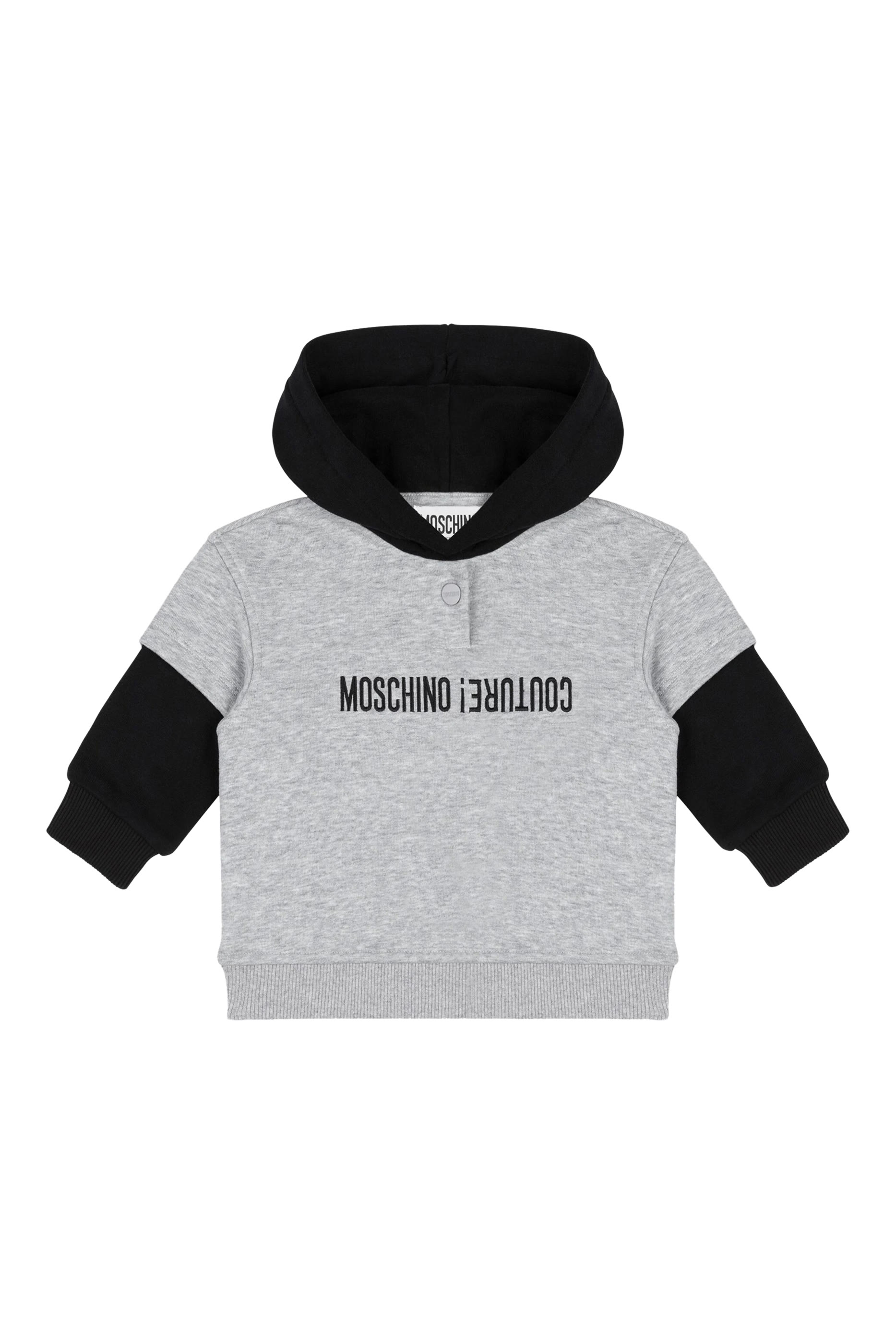 Kids Upside Down Logo-Print Hoodie