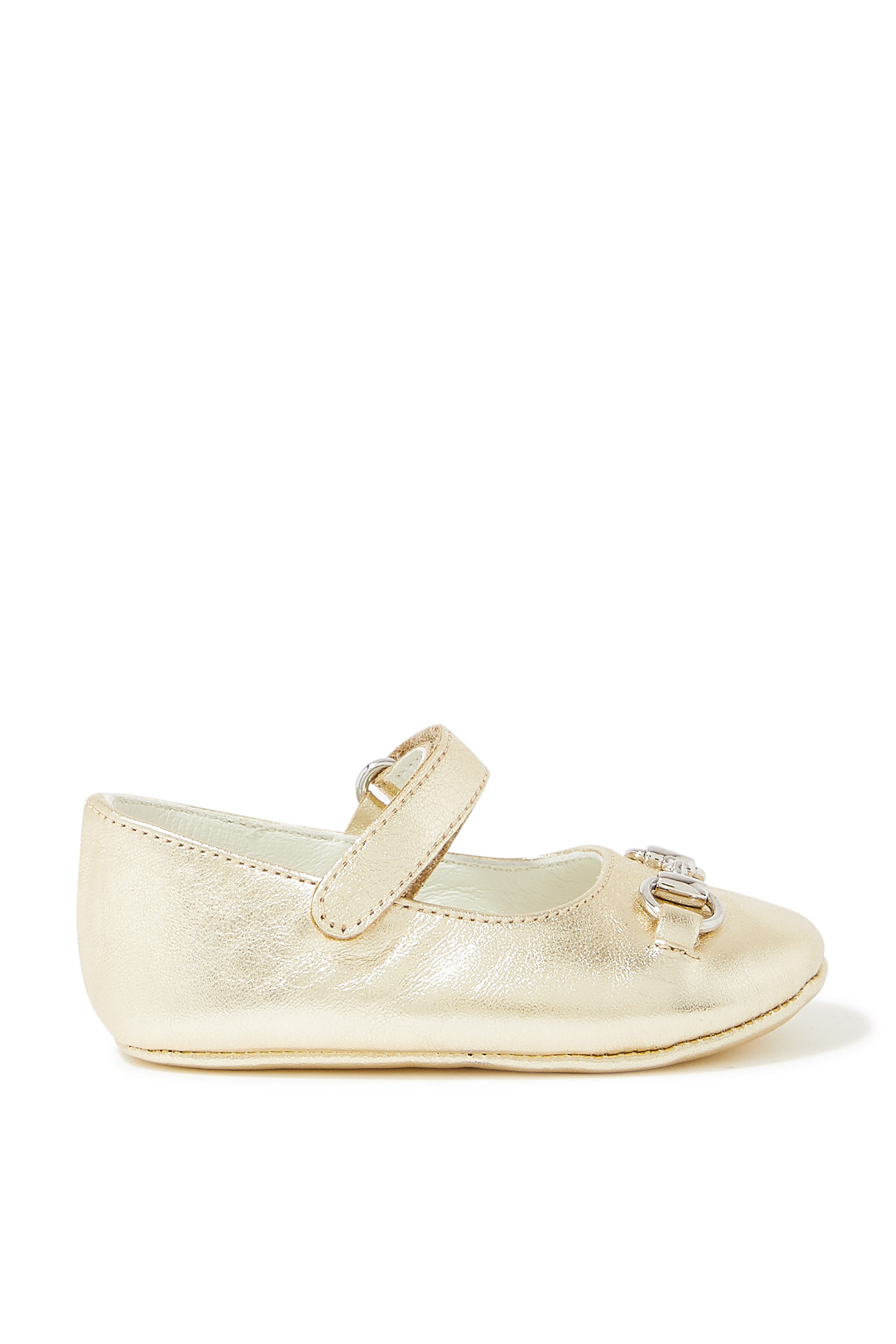 Kids Metallic Ballet Flats