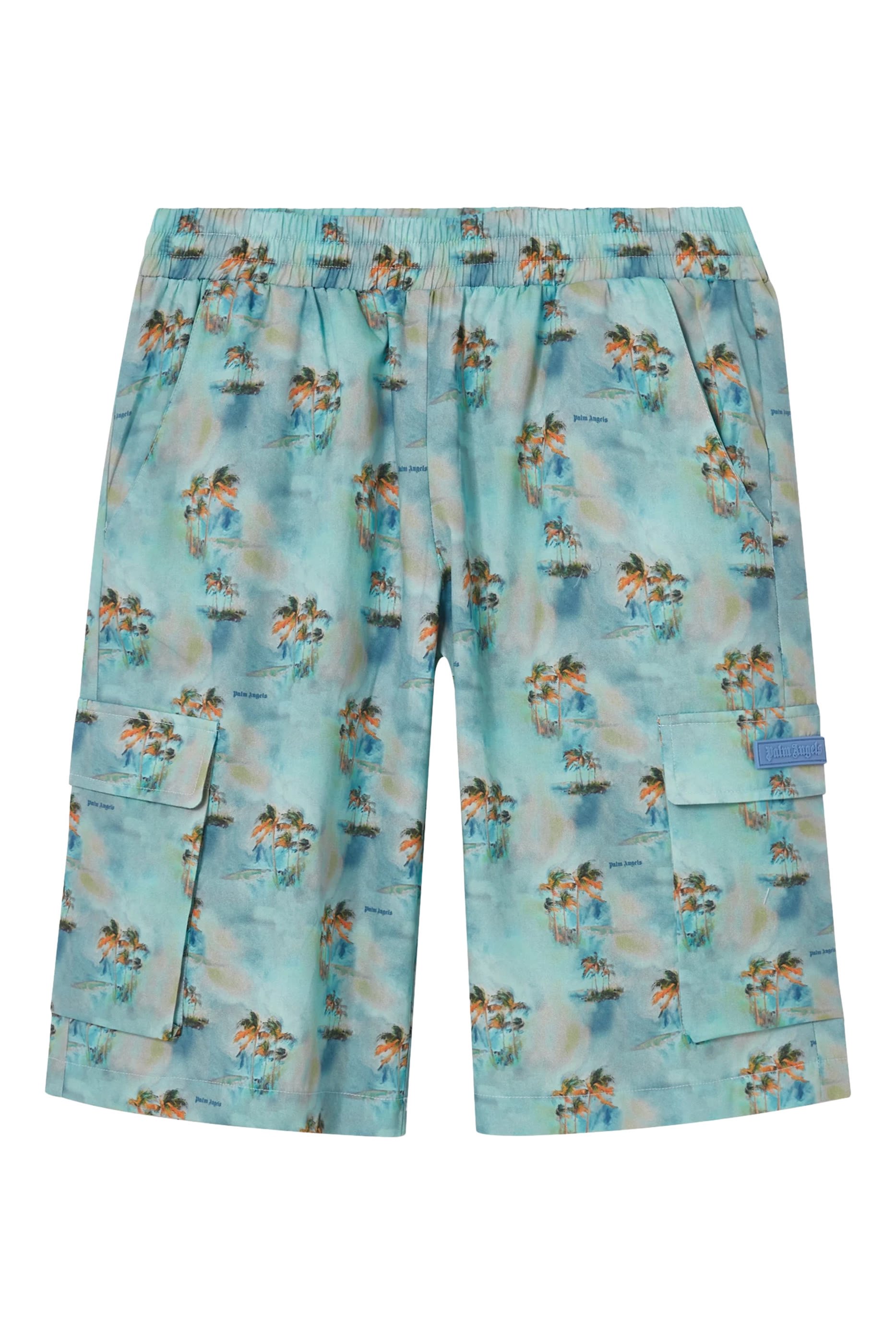Kids AOP Palms Cargo Shorts