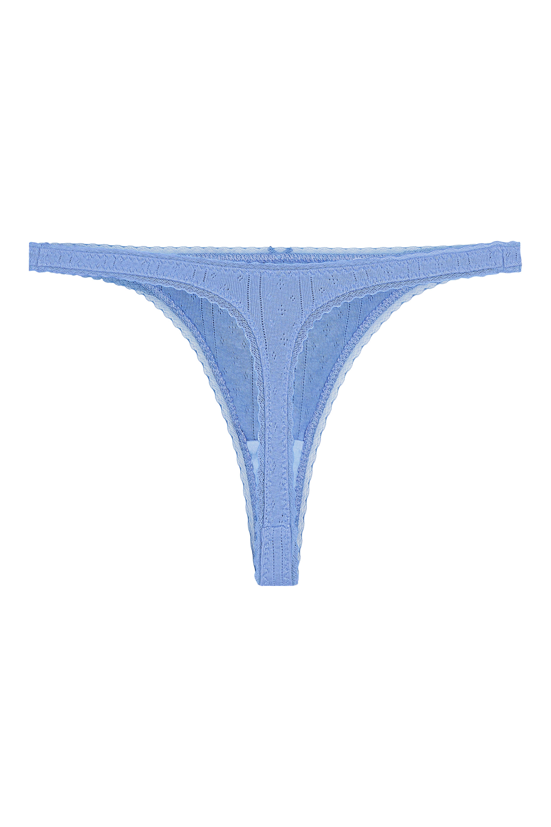 The Cotton Pointelle Thong