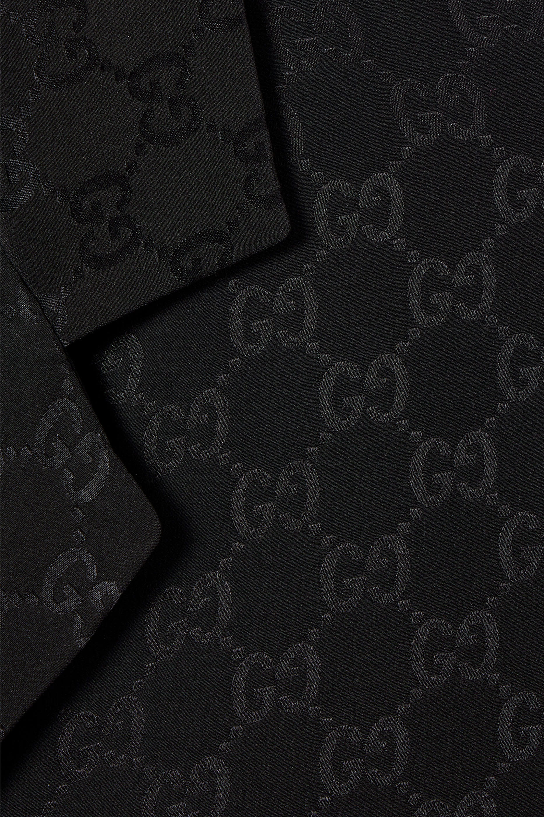 GG Silk Jacquard Bowling Shirt