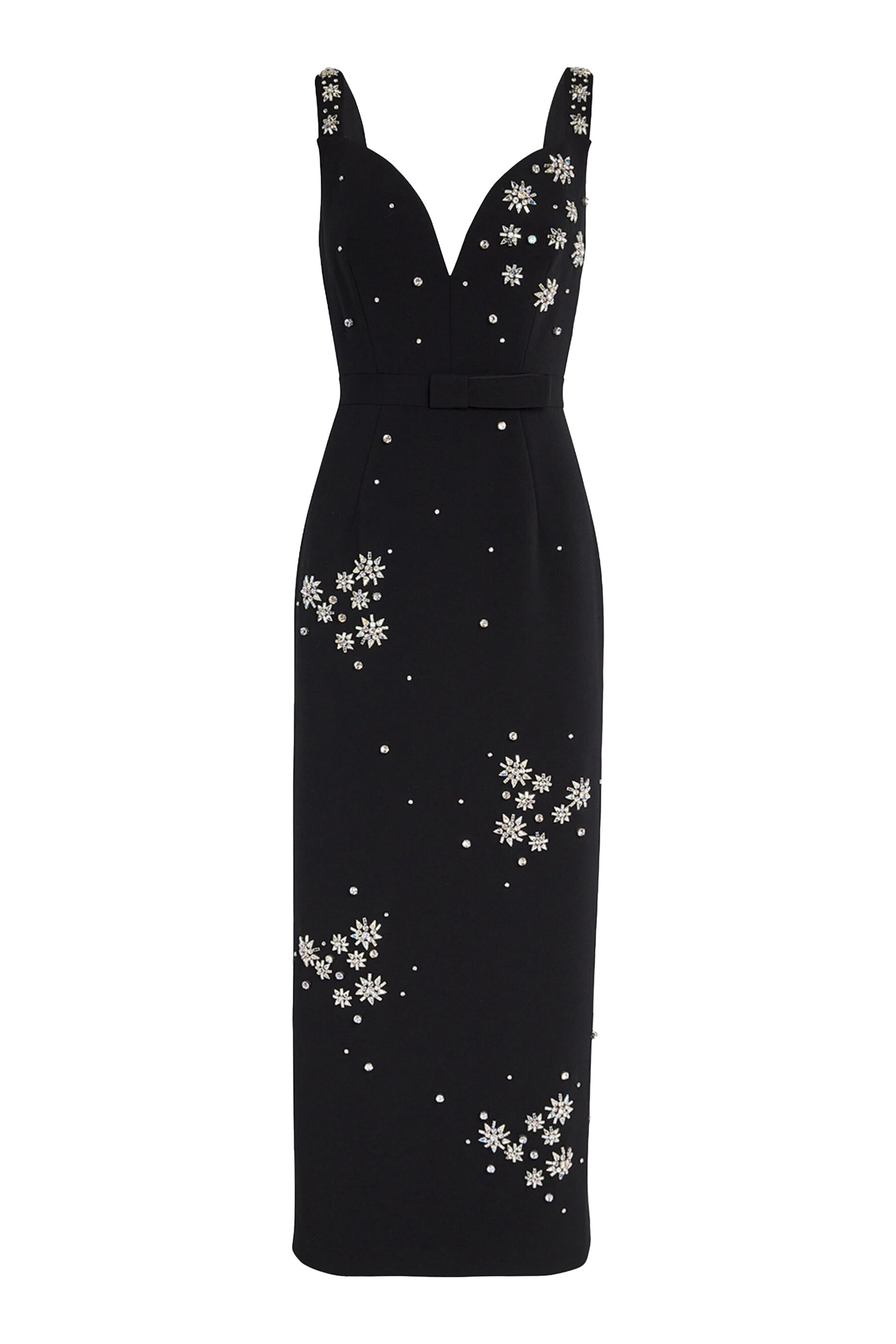 Brandy Embellished Crepe Dress