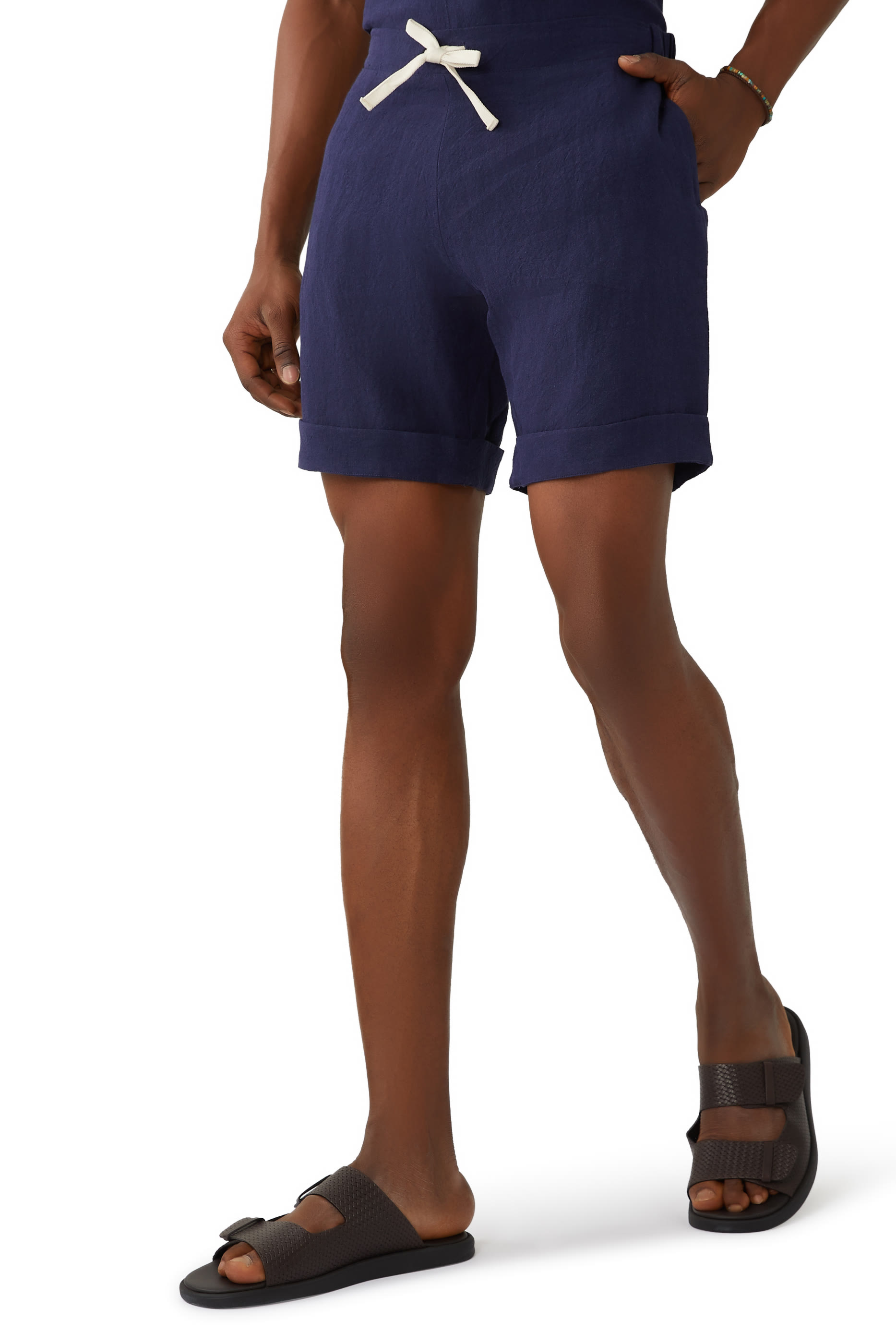 Linen Drawstring Shorts