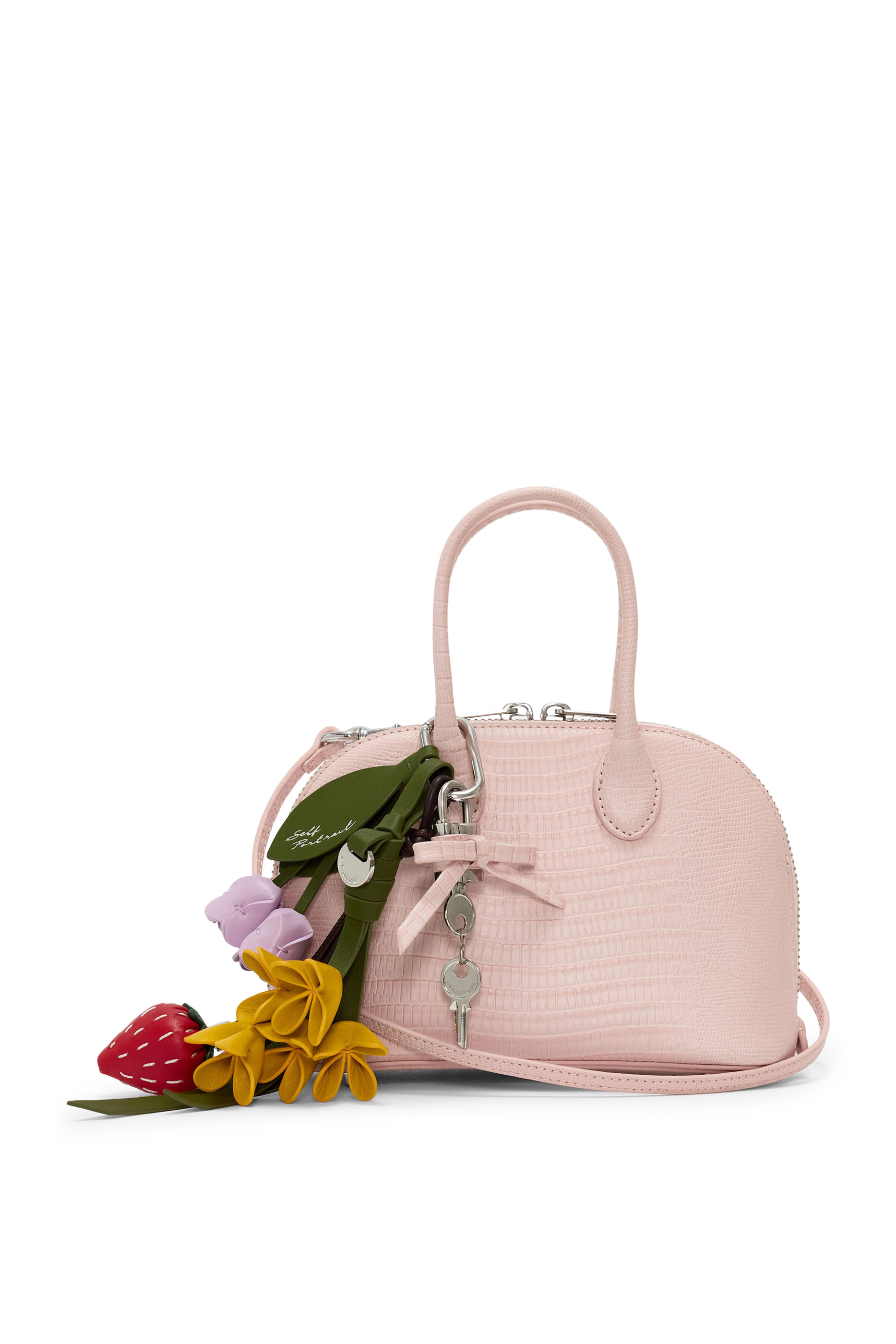 Embossed Leather Mini Bag 
