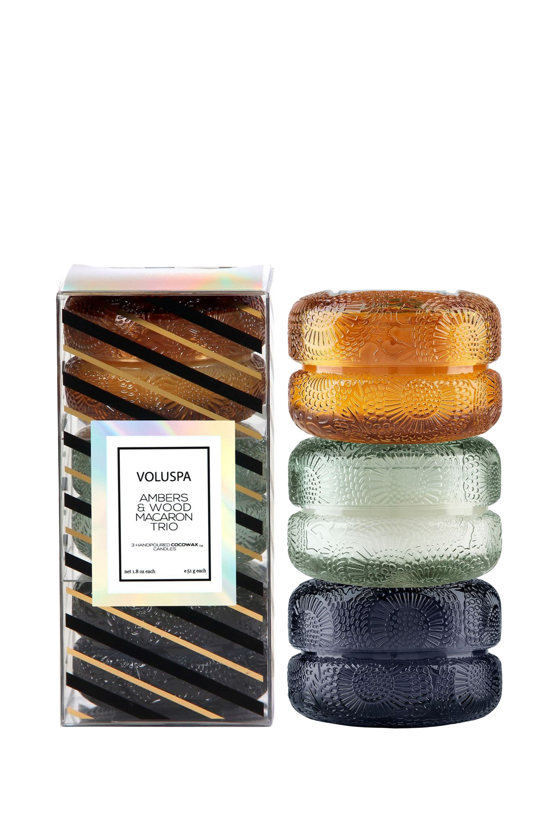 Japonica Macaron Trio Candle Gift Set