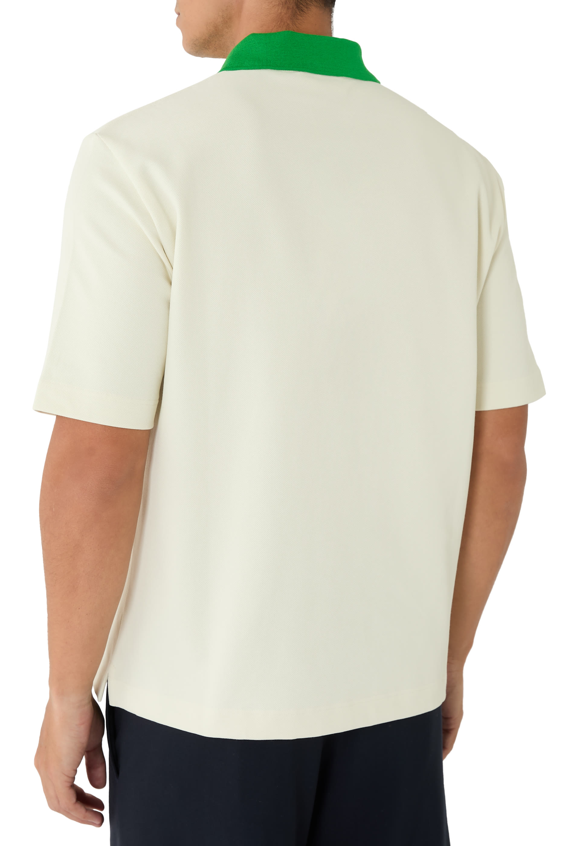 Contrast Collar Piqu&eacute; Polo Shirt