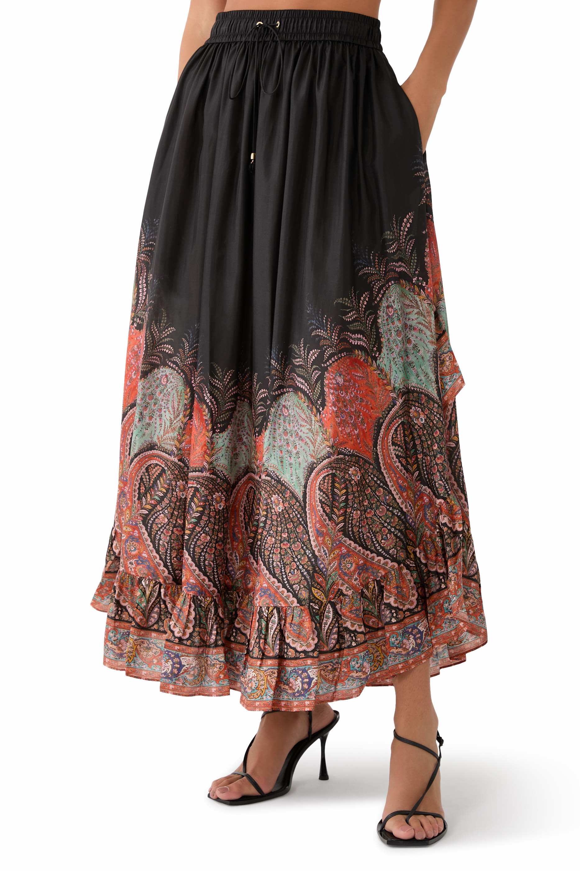 Rhiannon Ruffle Maxi Skirt