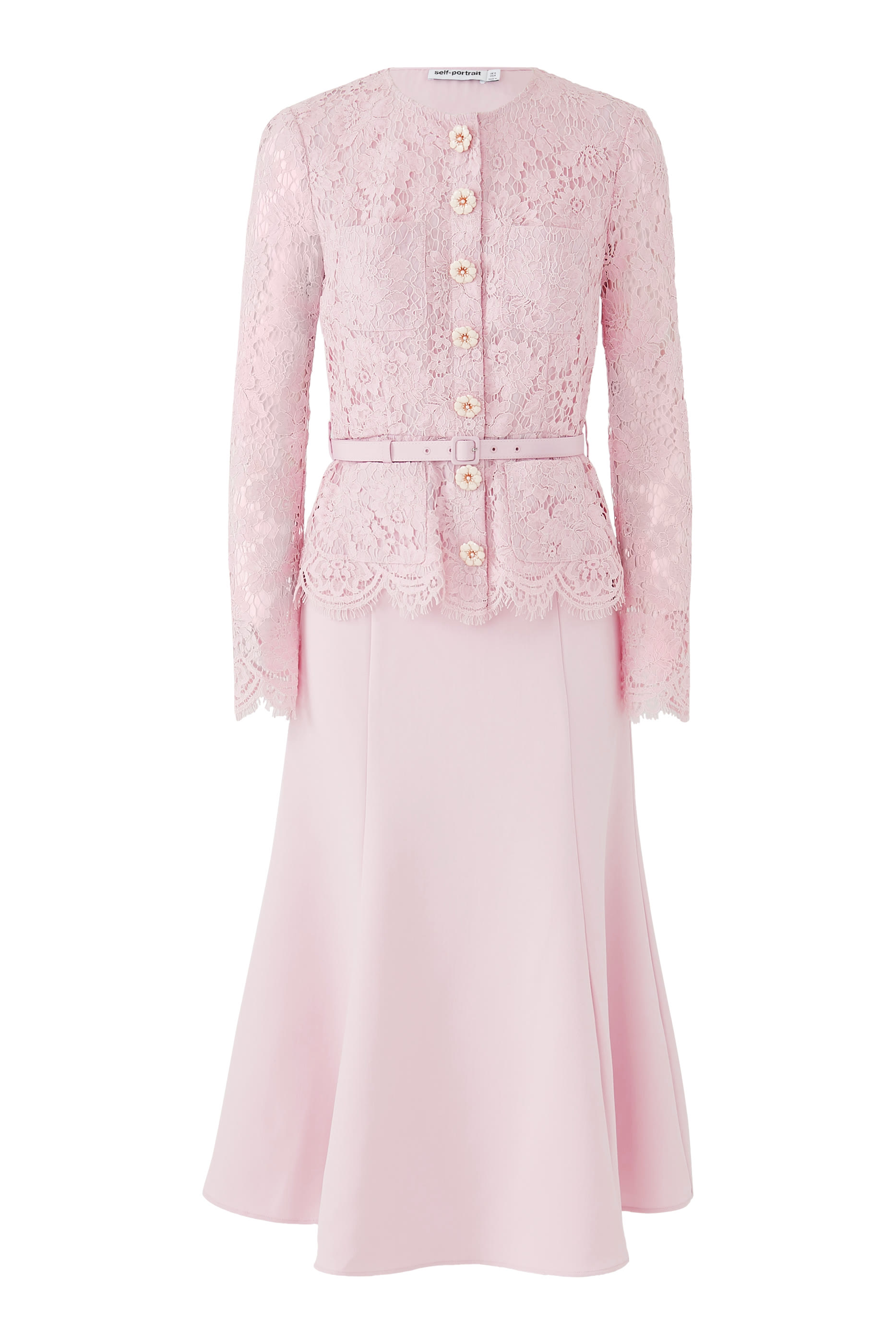 Tailored Lace Midi Dress