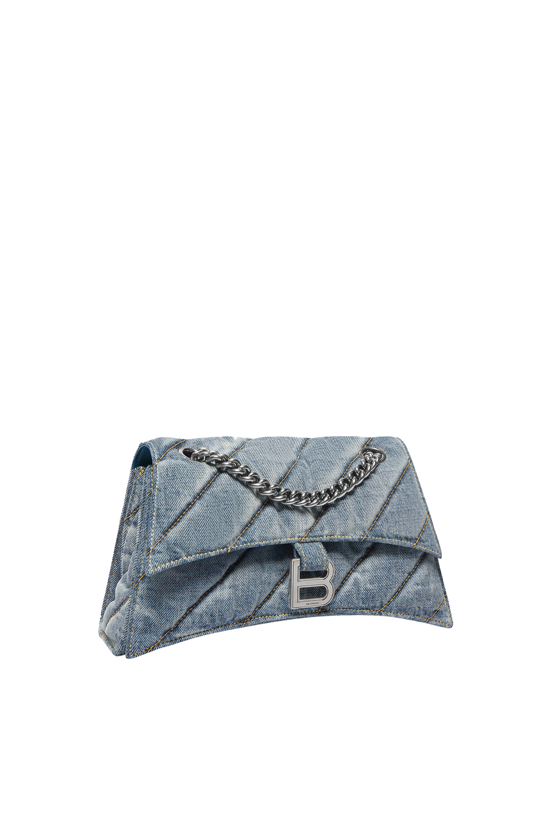 Crush Denim Small Chain Bag