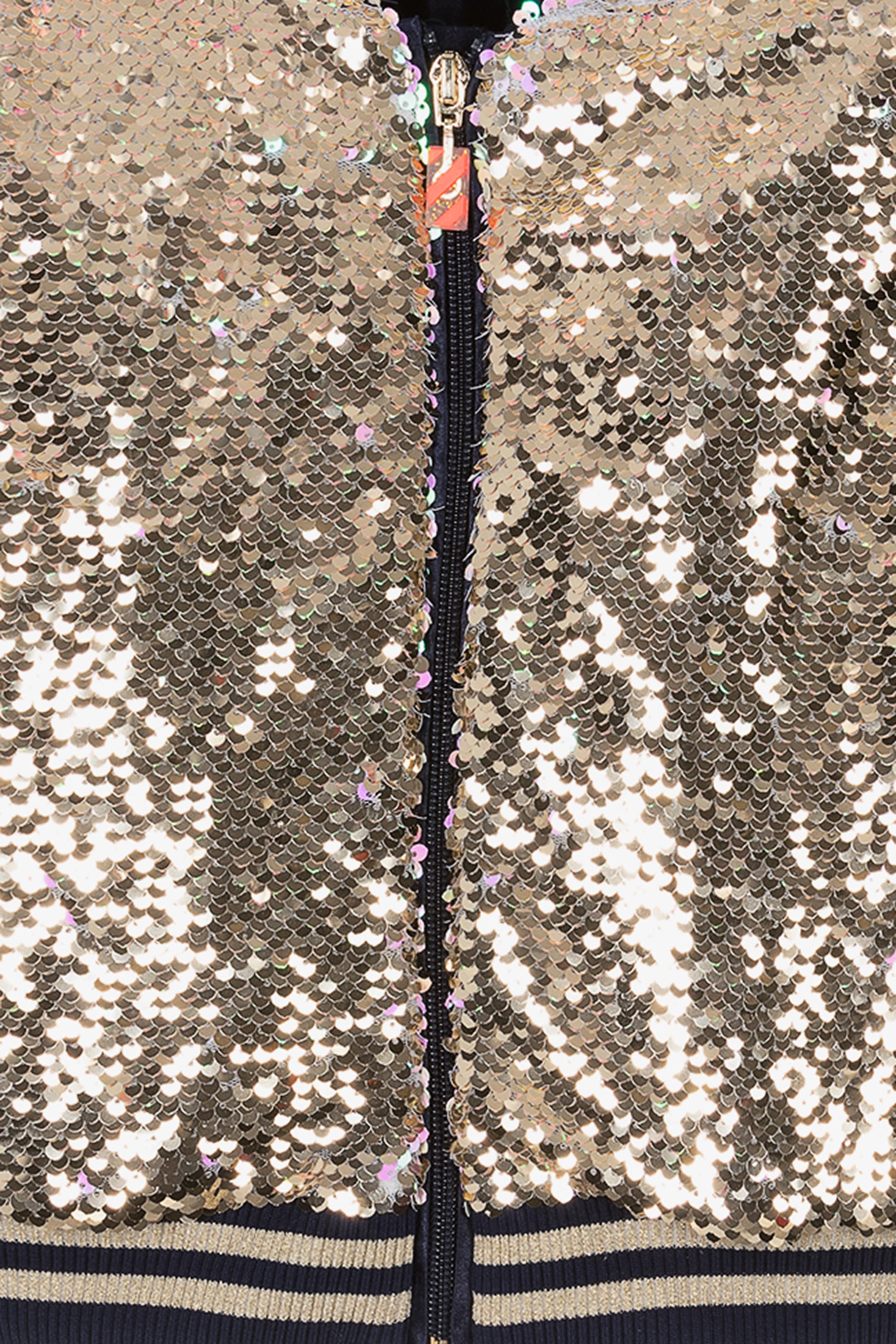 Kids Sequin-Embellished Bomber Jacket