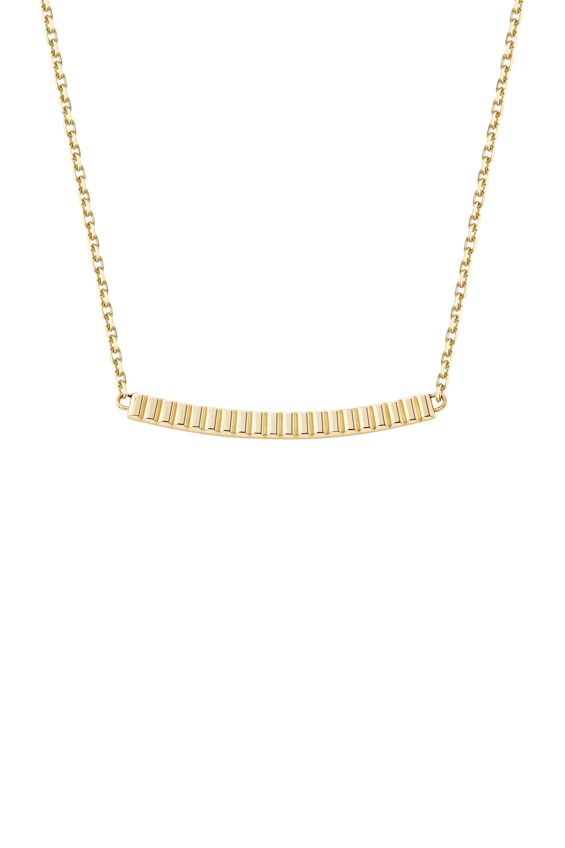  Quatre Grosgrain Pendant Necklace, 18k Yellow Gold