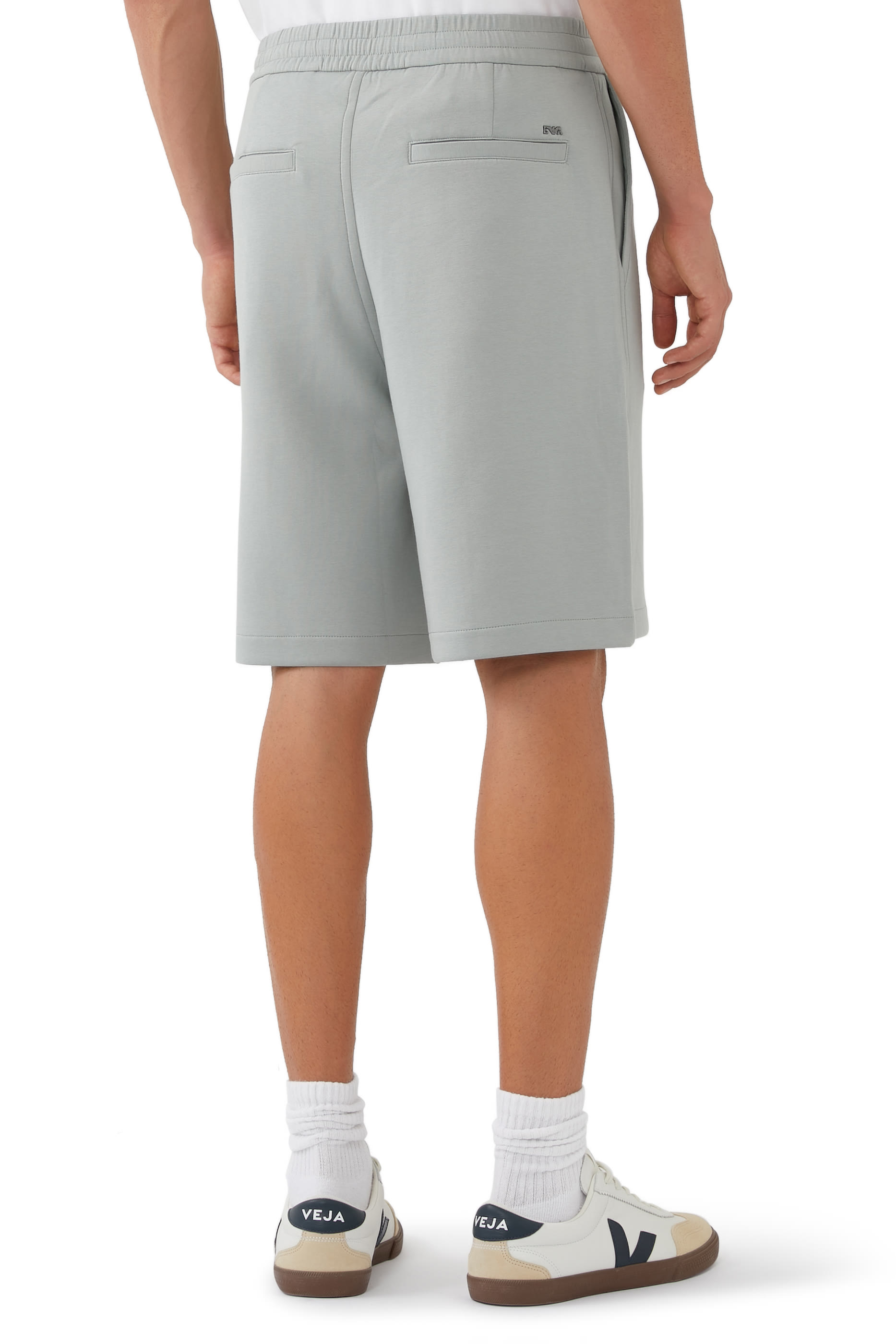 Double-Jersey Elastic Waistband Shorts