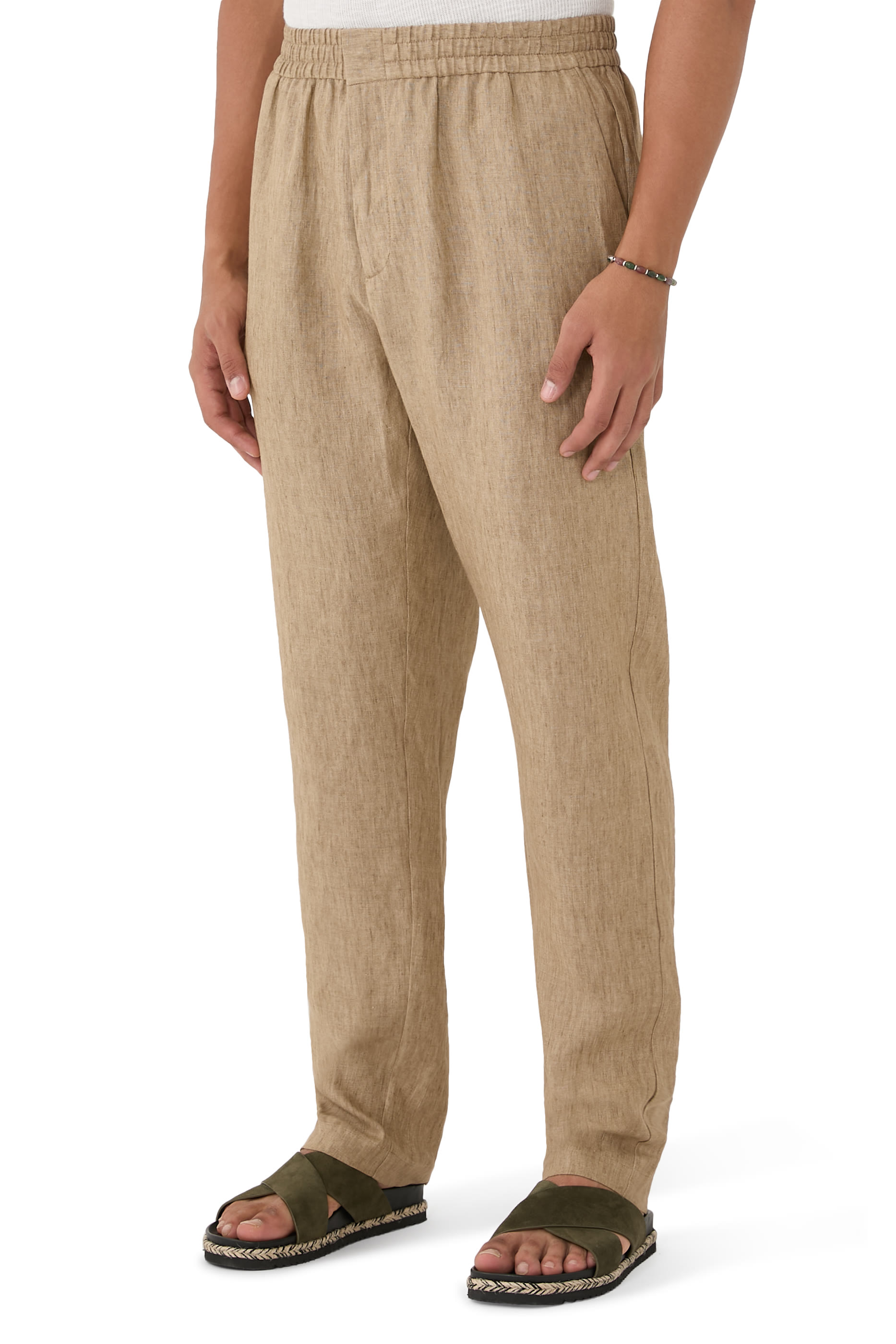 Linen Drawstring Trousers