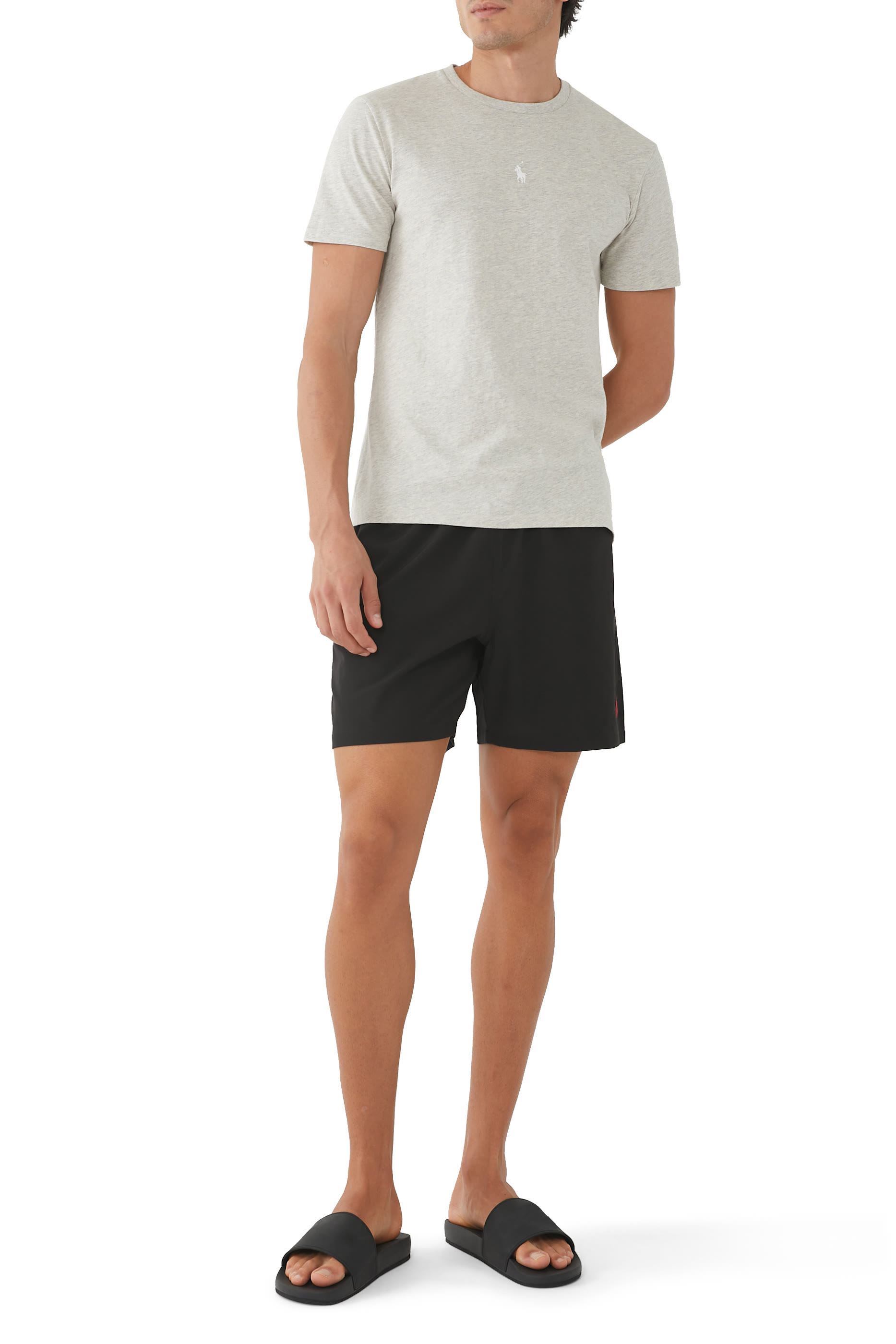 Pony-Embroidered Swim Shorts