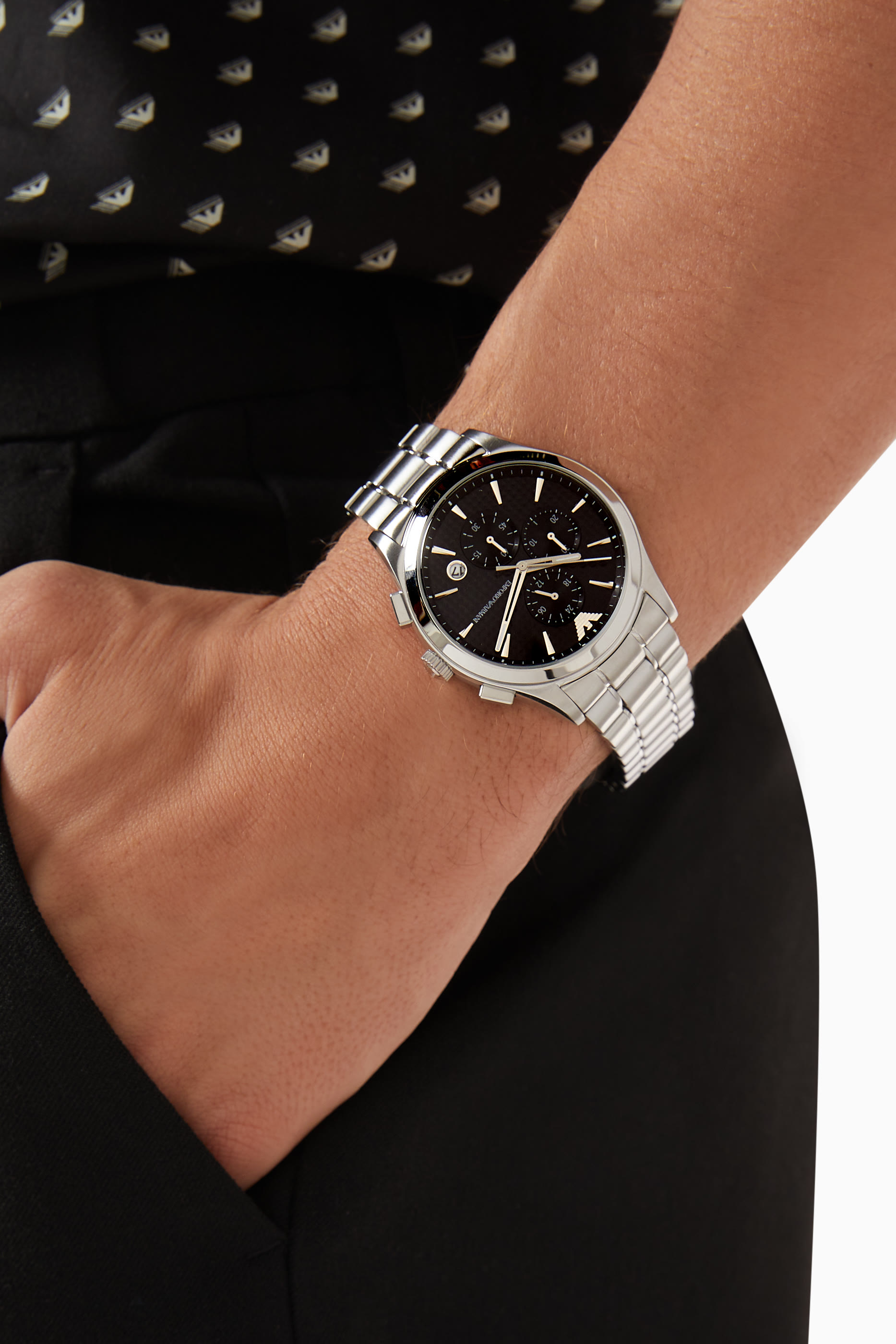 Chronograph Stainless Steel Watch 42mm