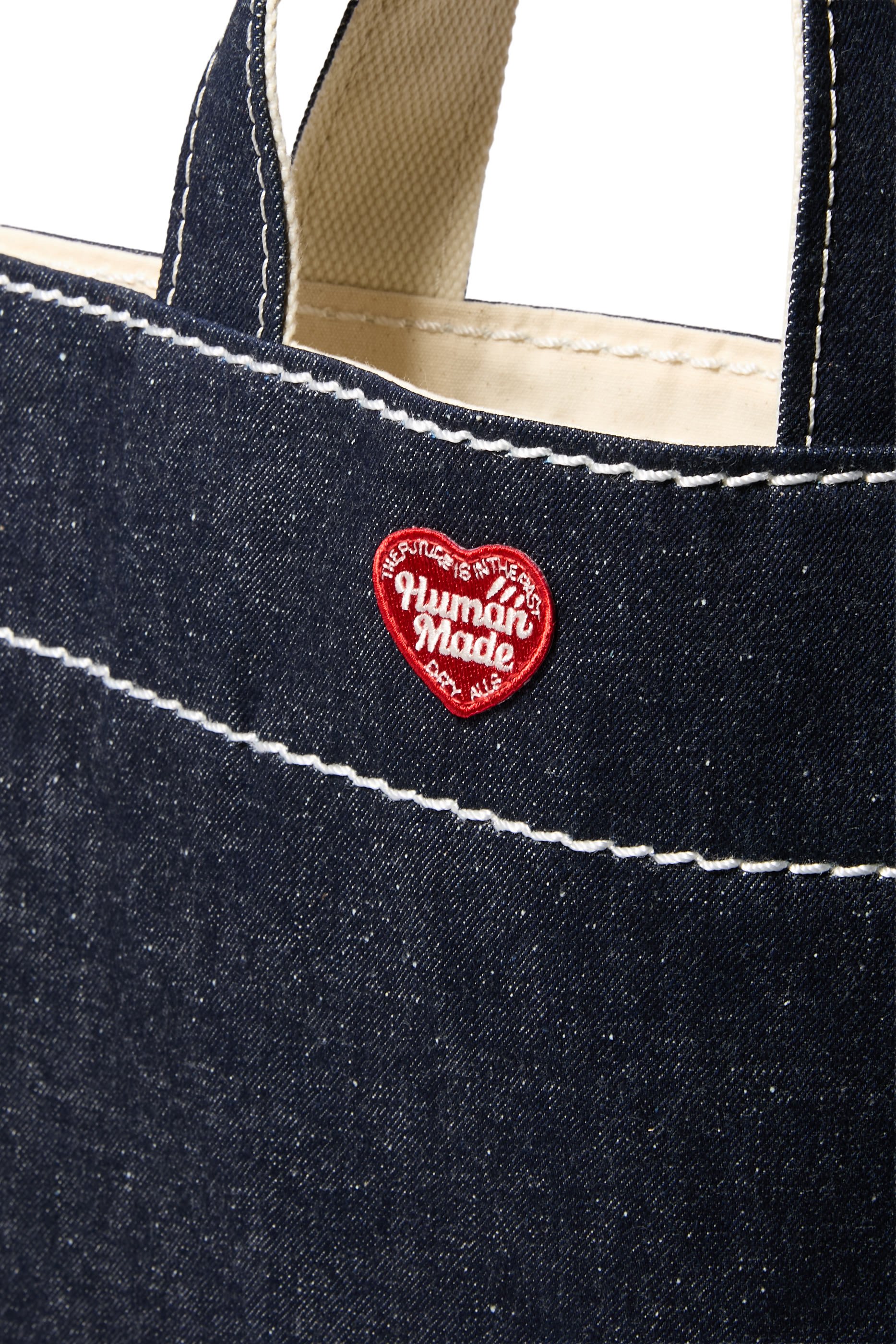 Logo Denim Tote Bag