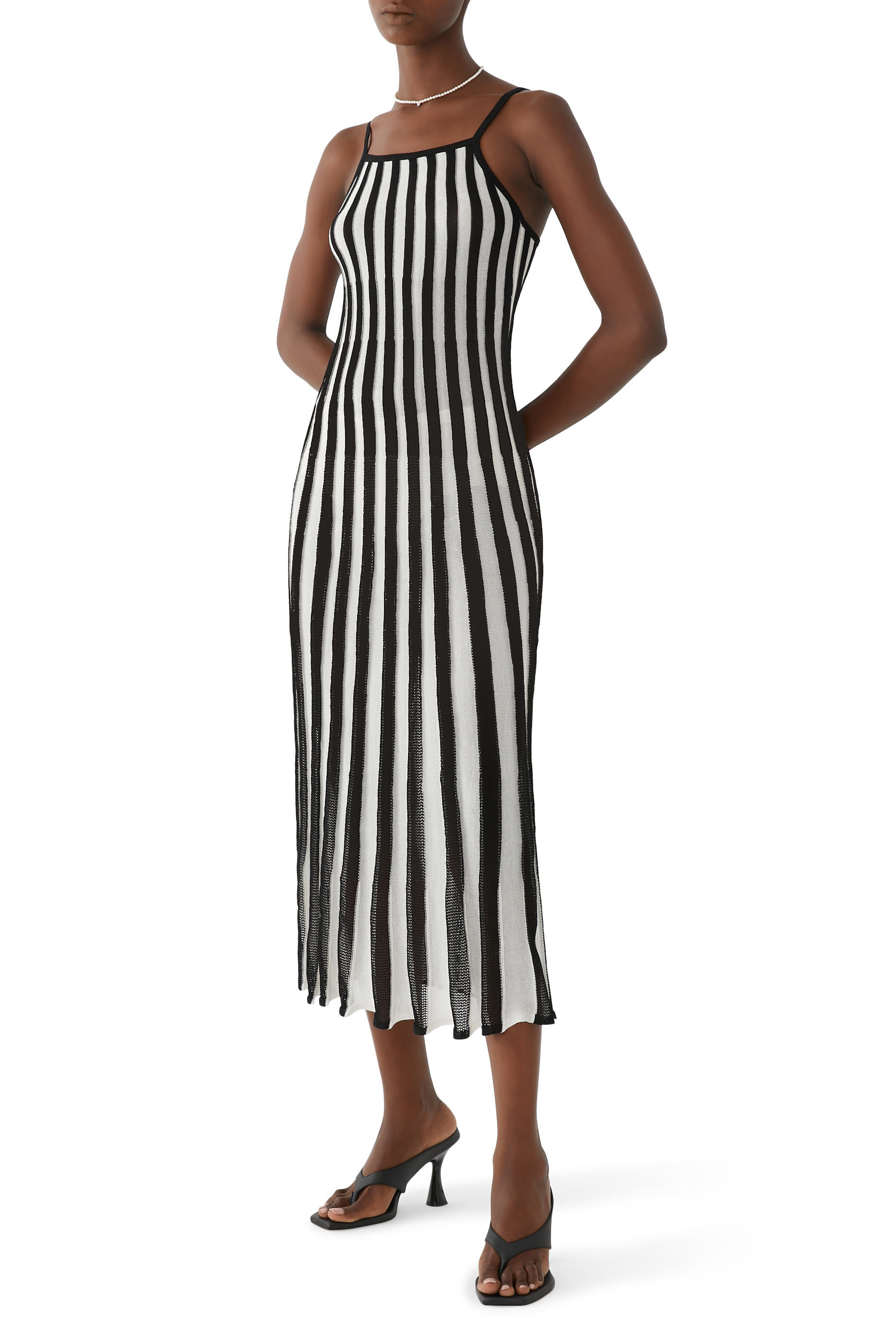 Kaylee Striped Midi Dress