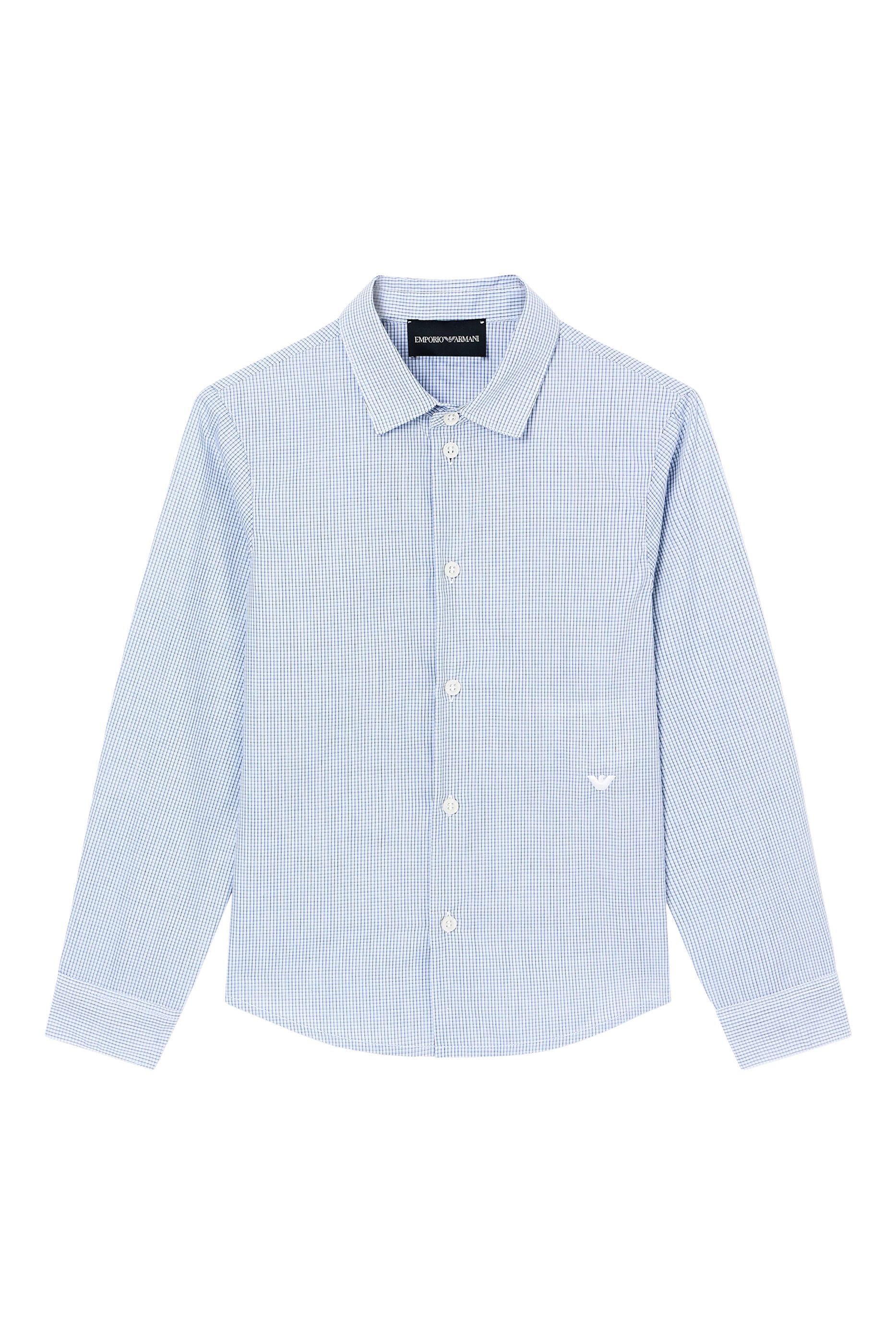 Kids Logo Checked Shirt
