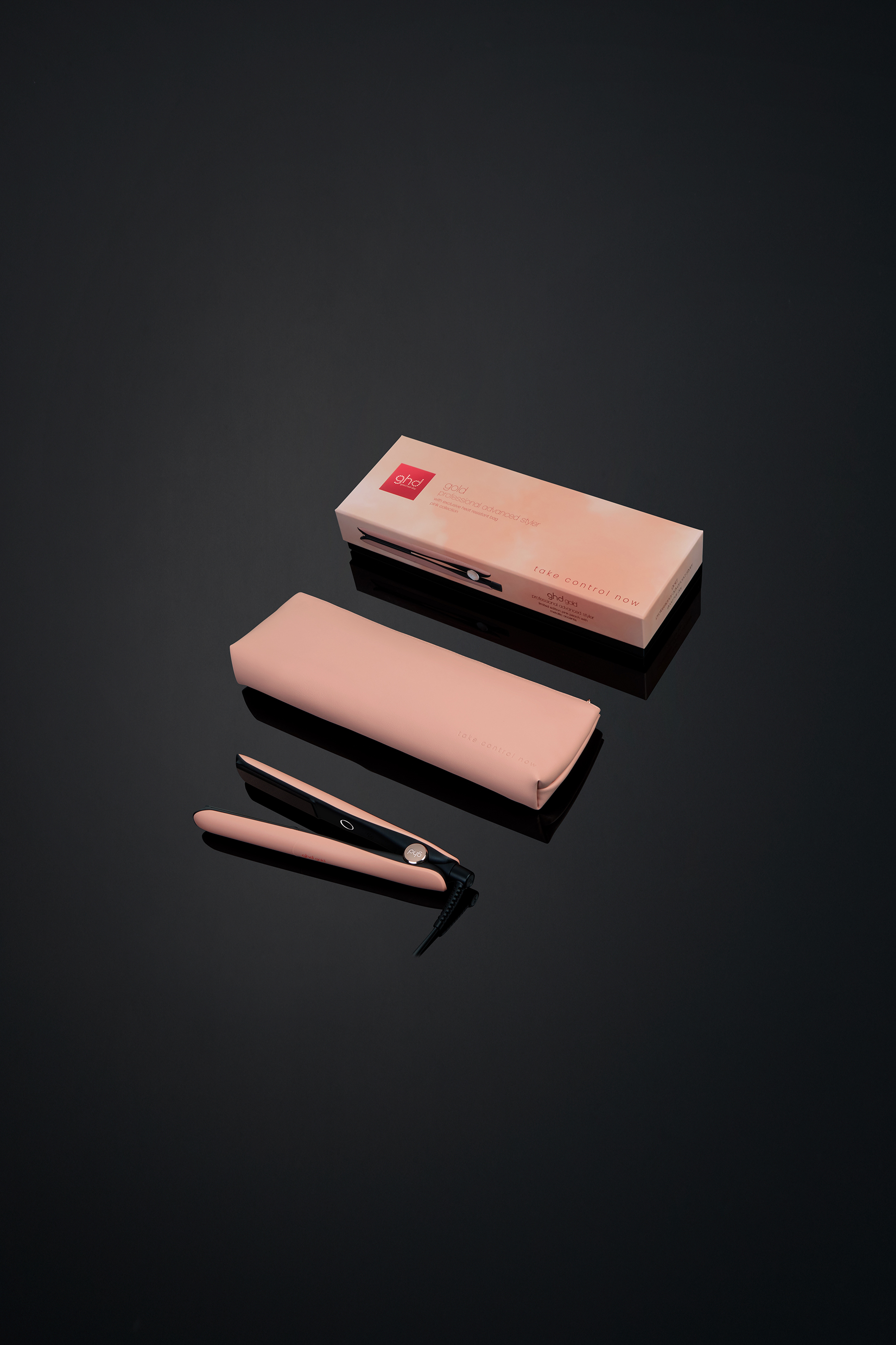Pink Collection Gold Hair Straightener