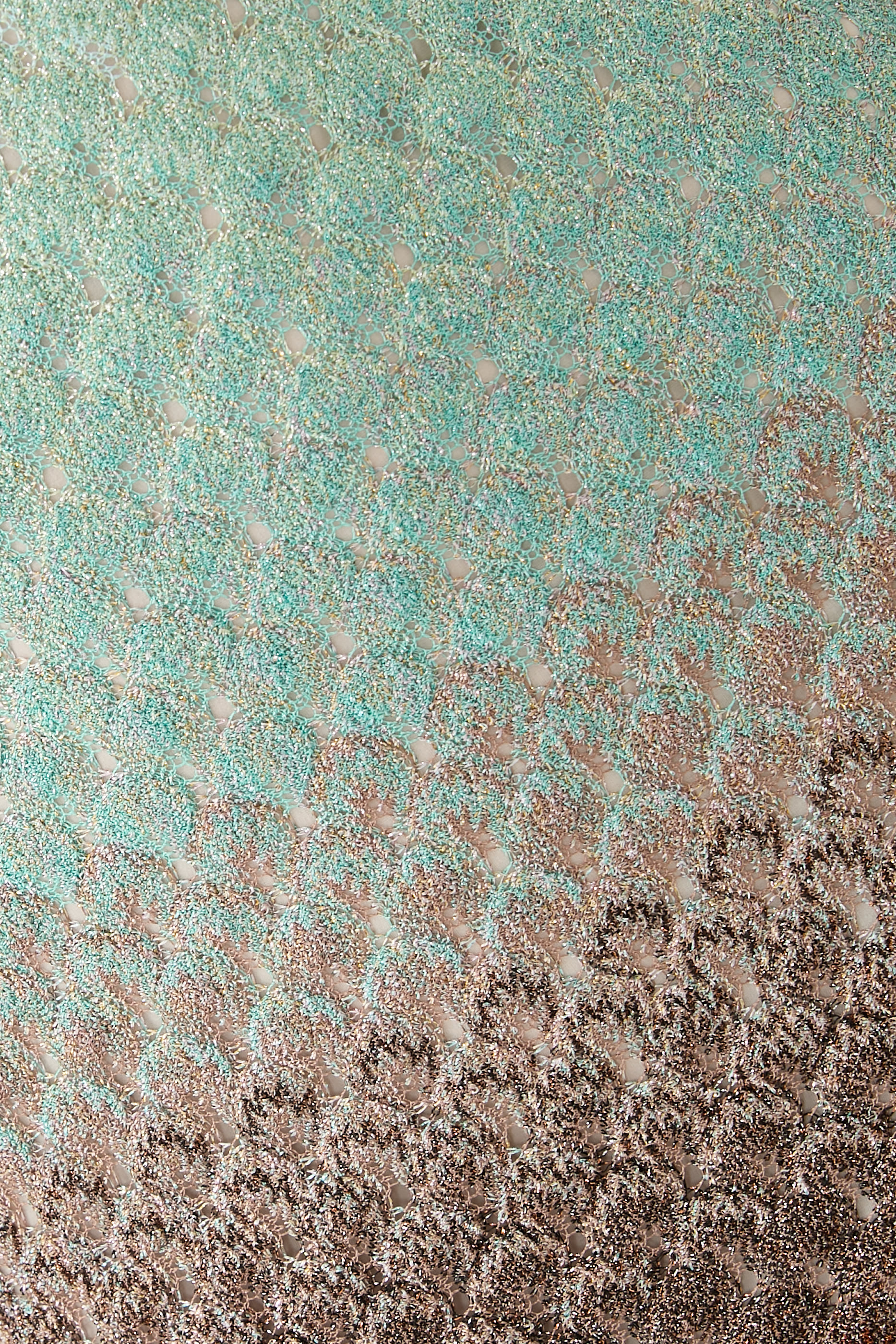  Ombre Degrade Lace Raschel Mini Dress 