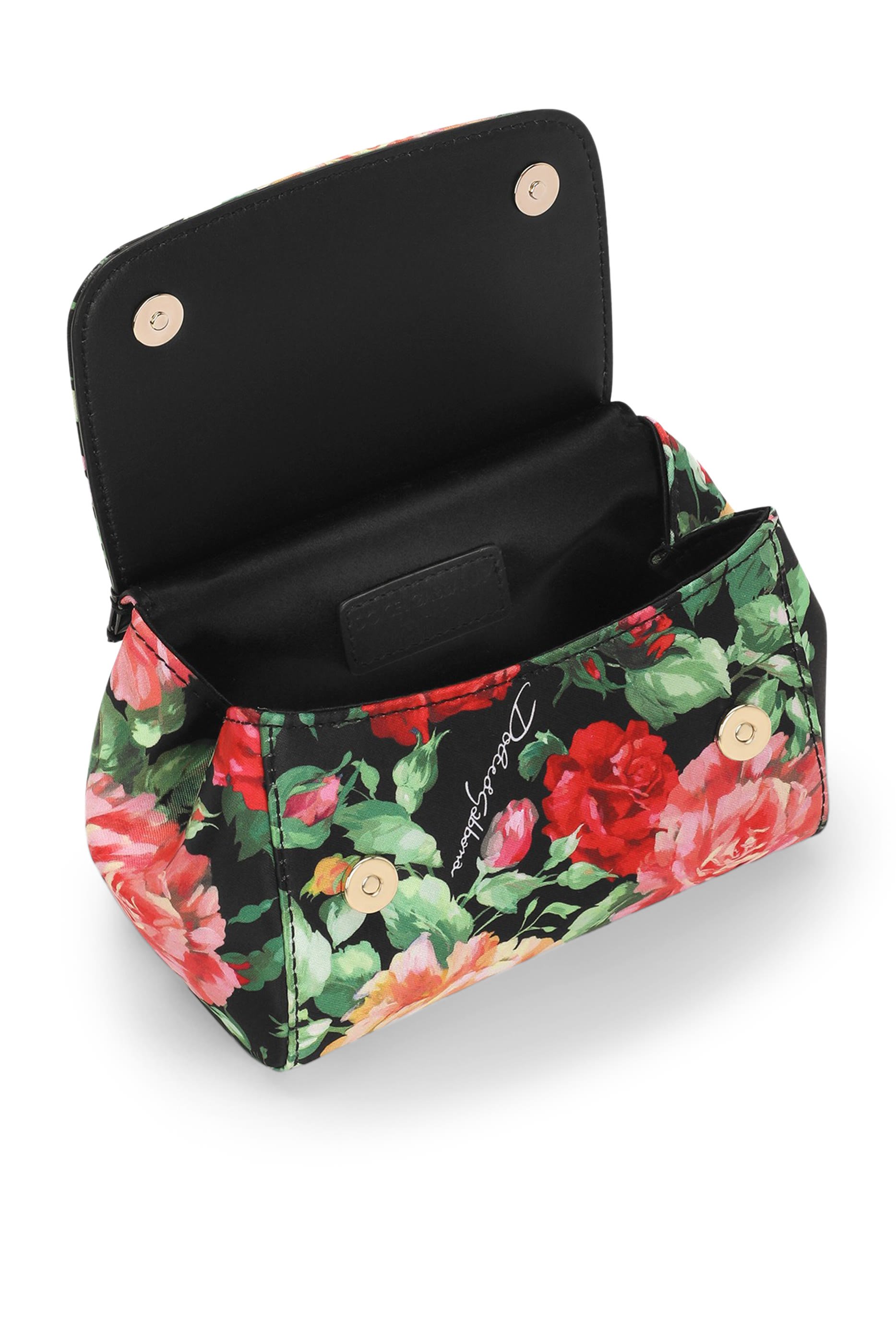 Kids Satin Sicily Bag with Rose Print