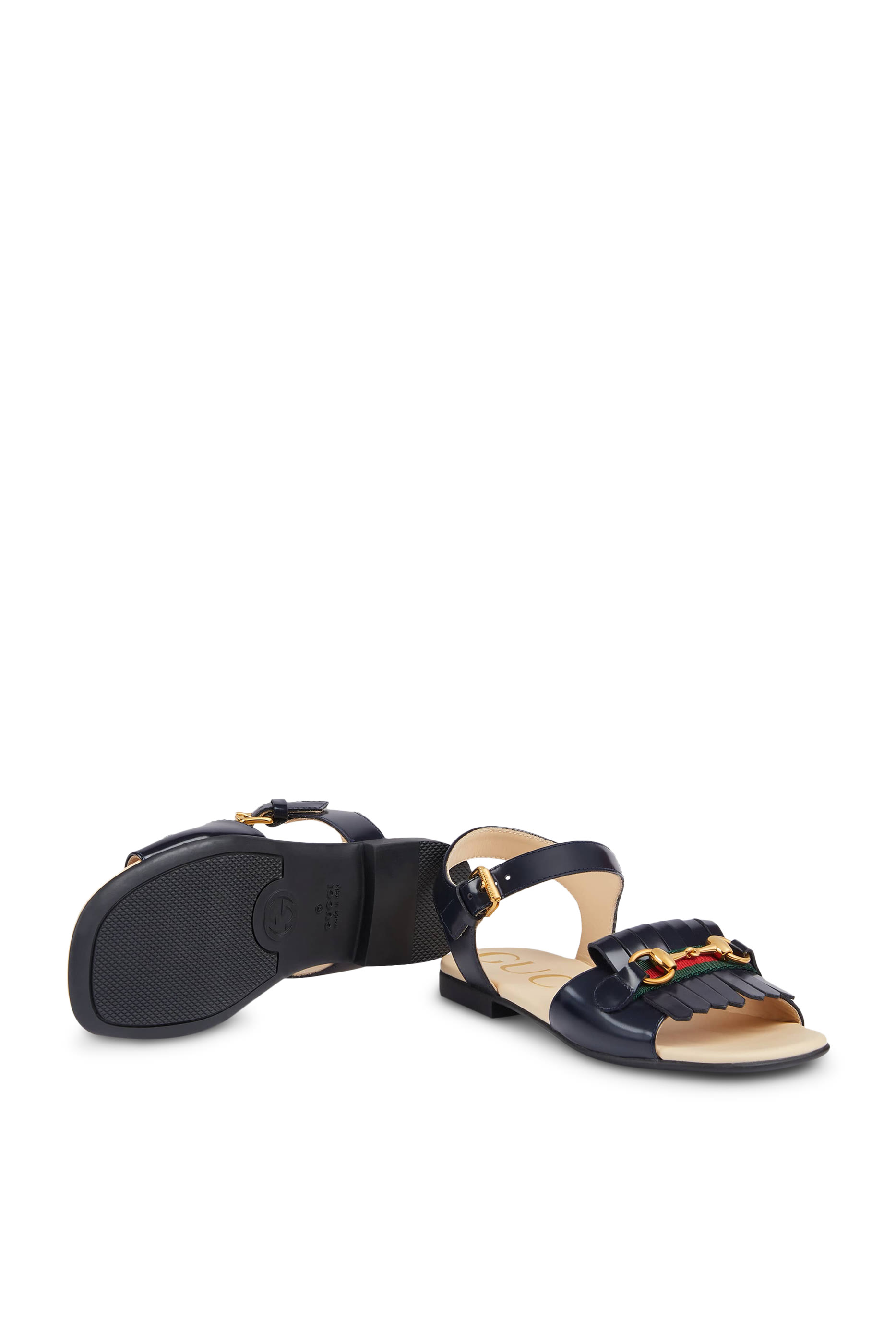 Kids Horsebit Leather Sandals