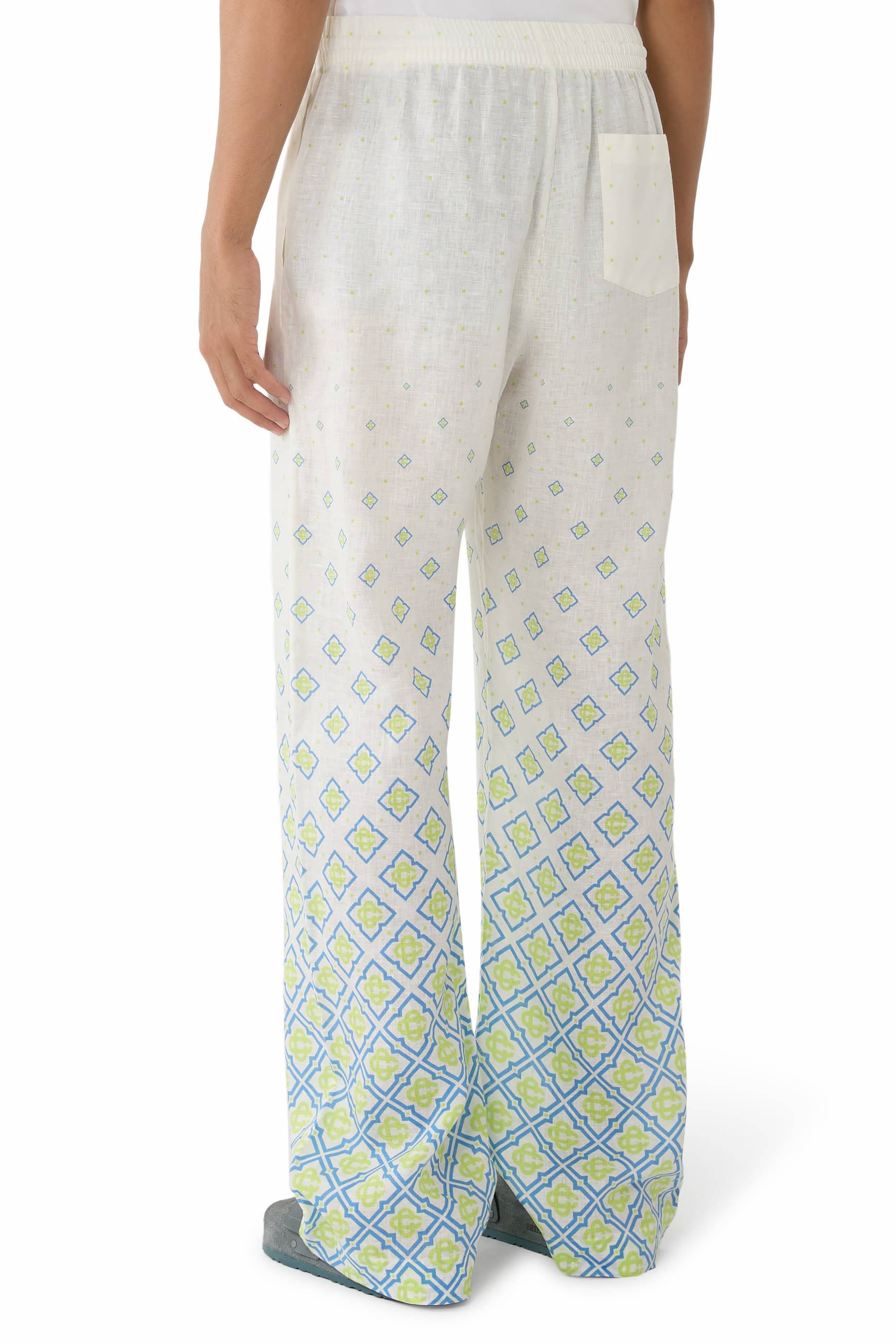 Degrade Monogram Silk Trousers