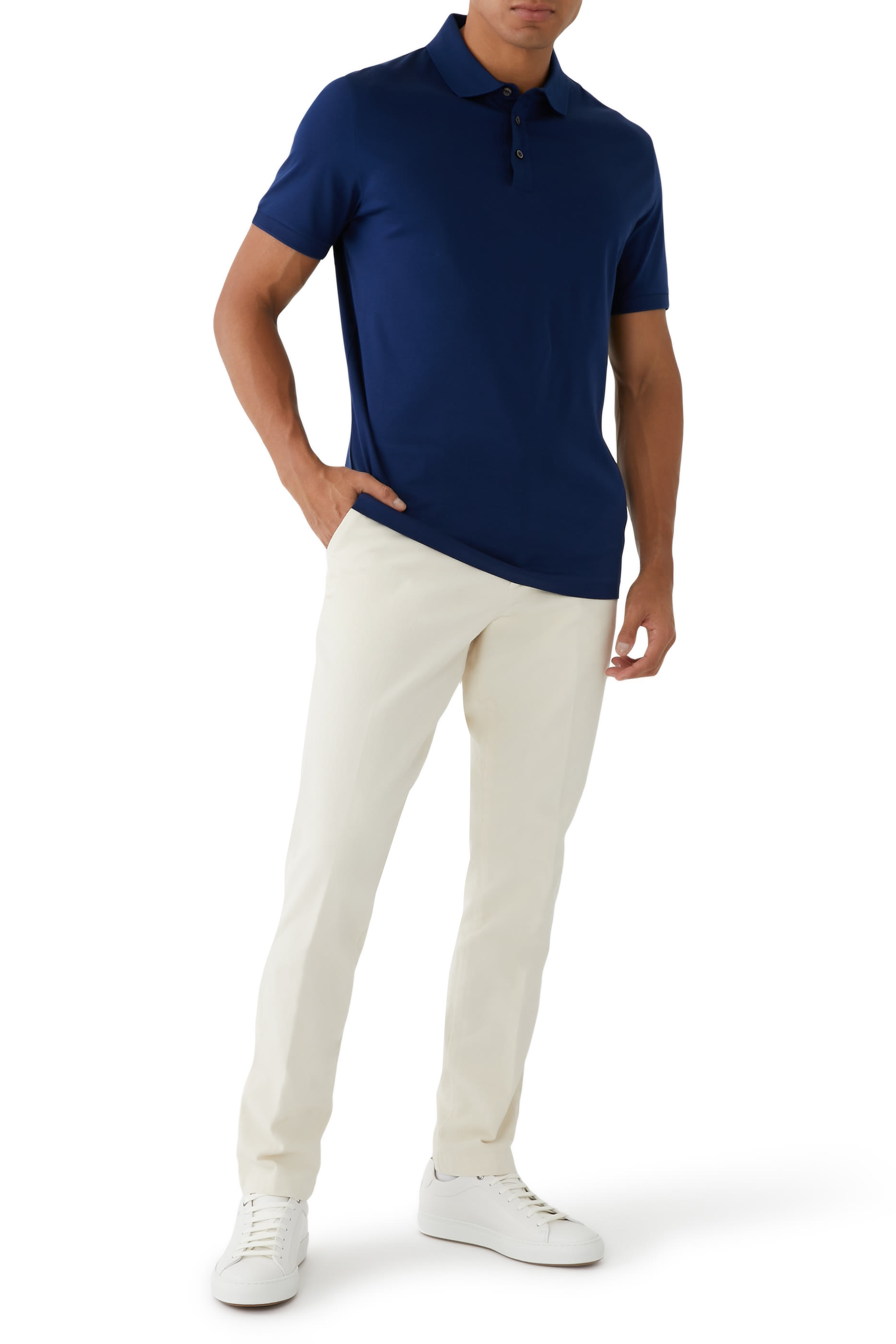 Short Sleeves Cotton Polo Shirt