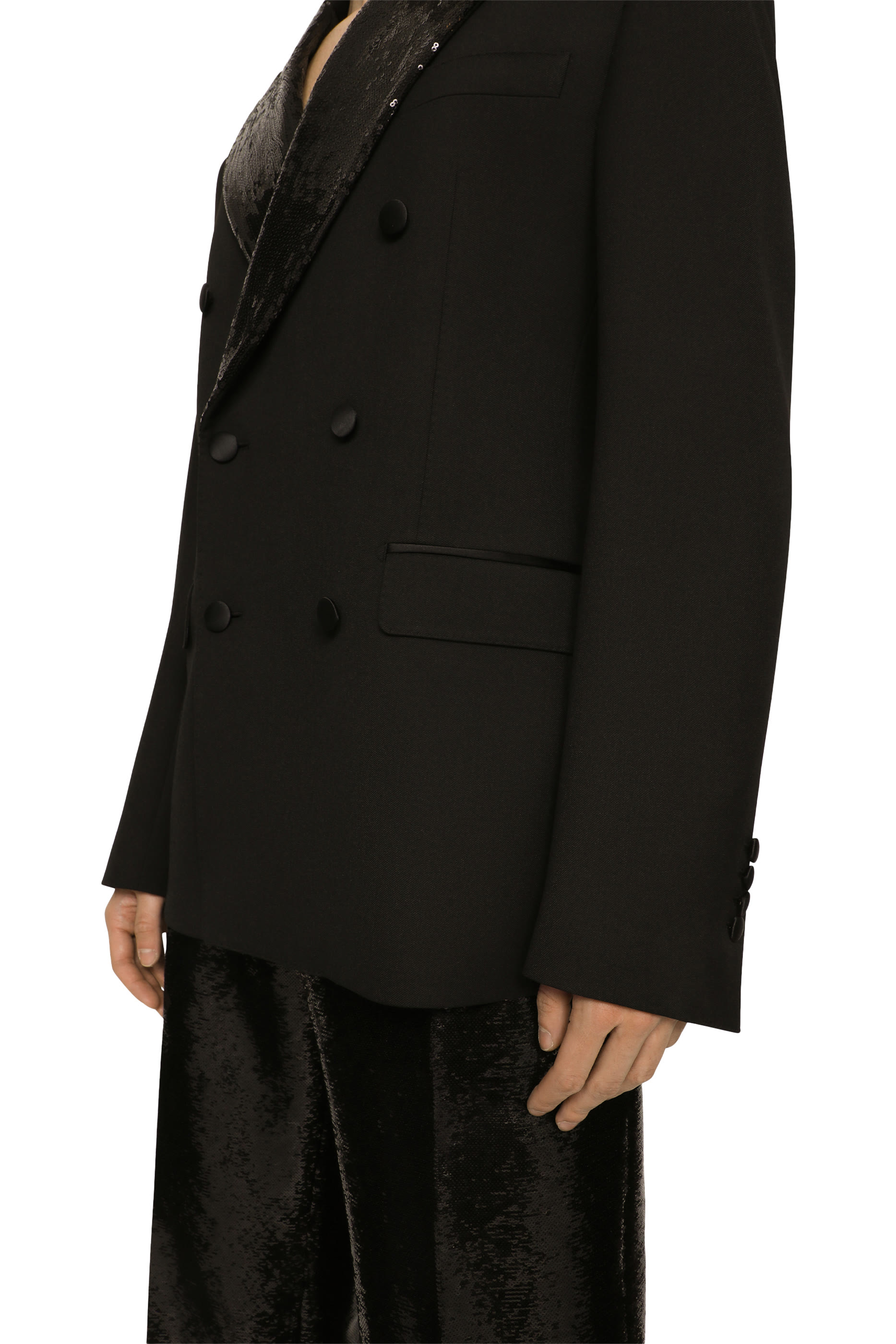 Double-Breasted Wool Sicilia-Fit Tuxedo Jacket