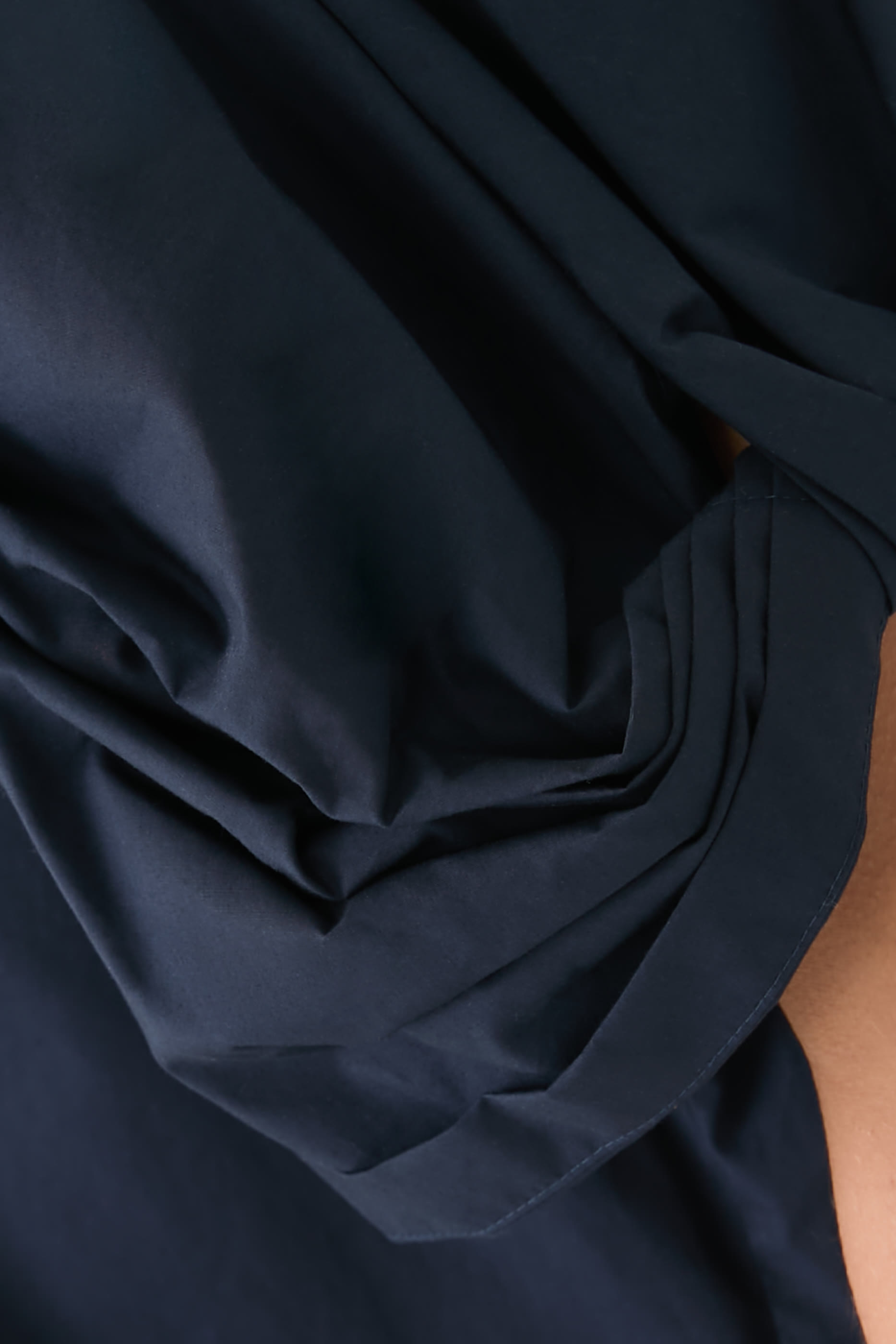 Twisted Sleeves Poplin Blouse