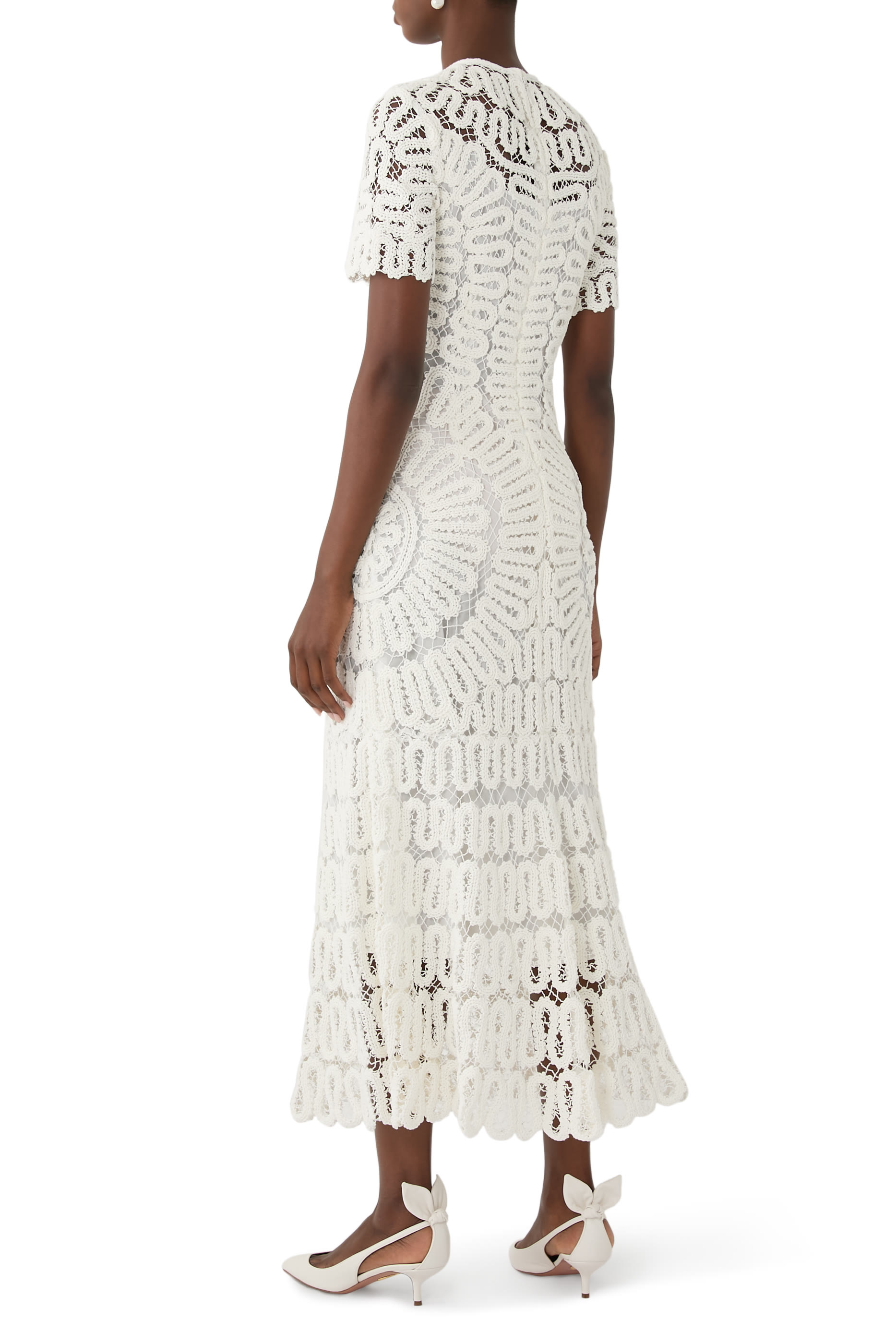 Lorelai Embroidered Midi Dress