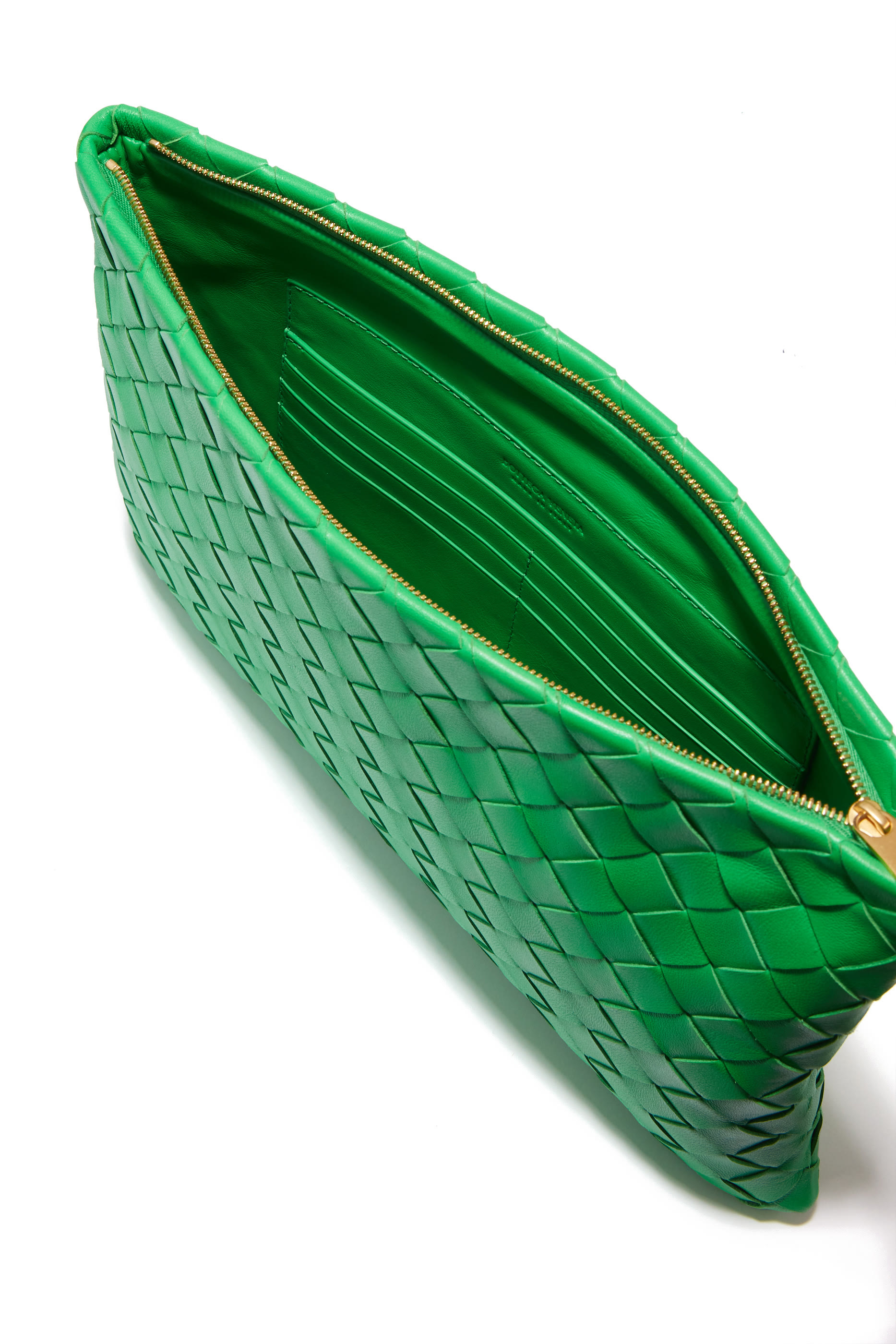 Medium Intrecciato Leather Pouch