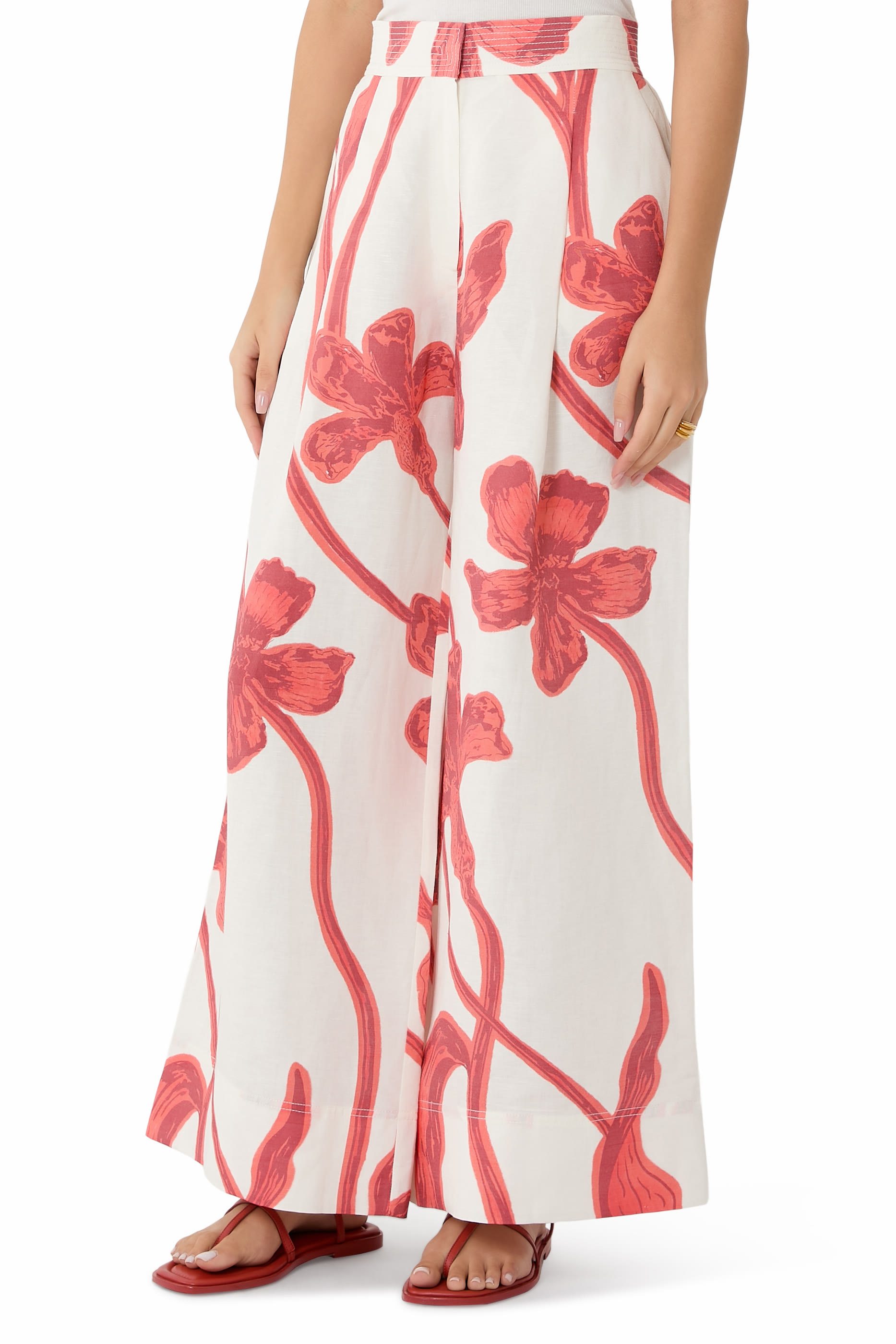 Mucha Arena Palm Wide-Leg Pants