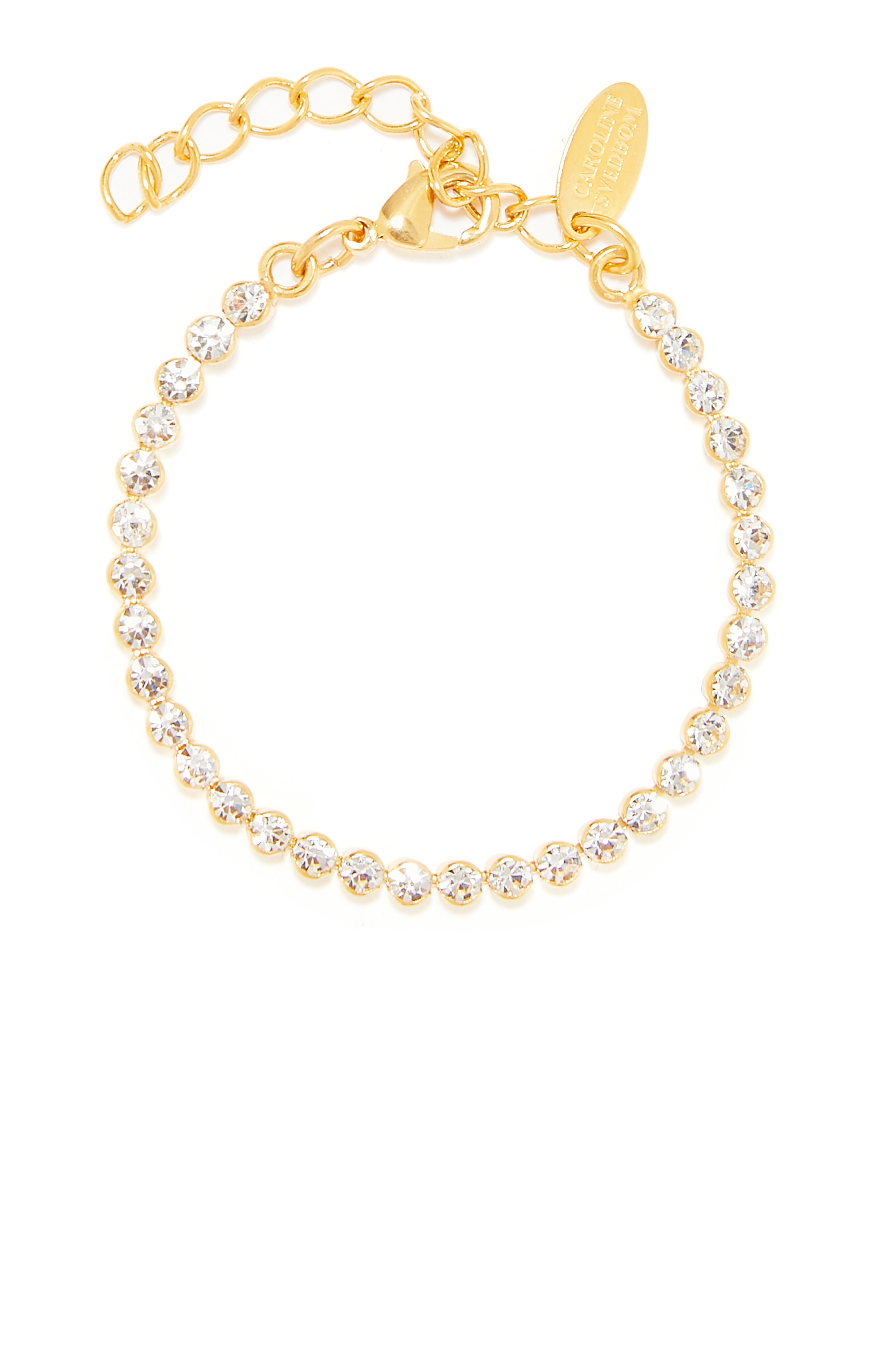 Siri Tennis Bracelet XS Small, Crystal & Rhodium