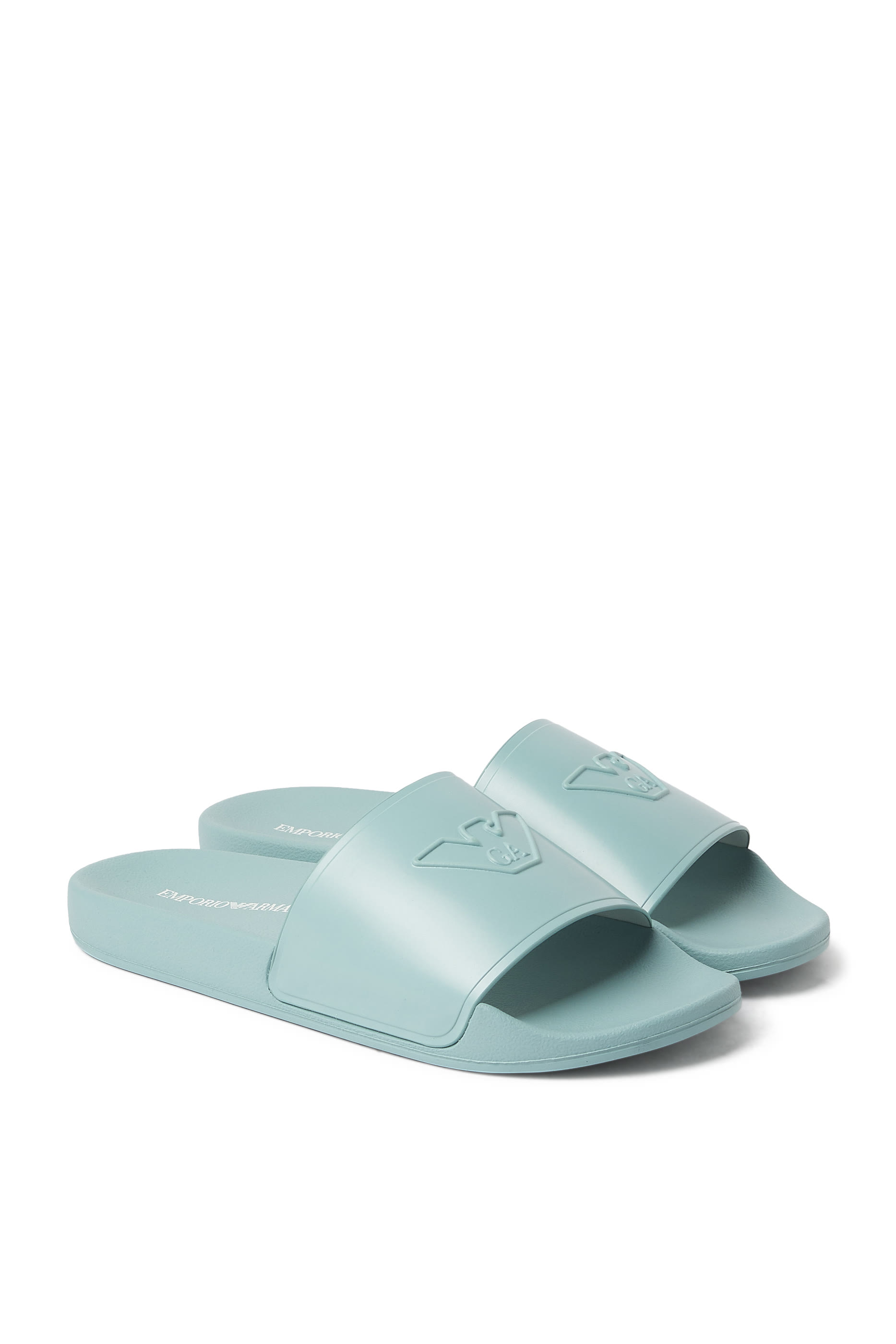Kids Oversized Embossed Logo Slides