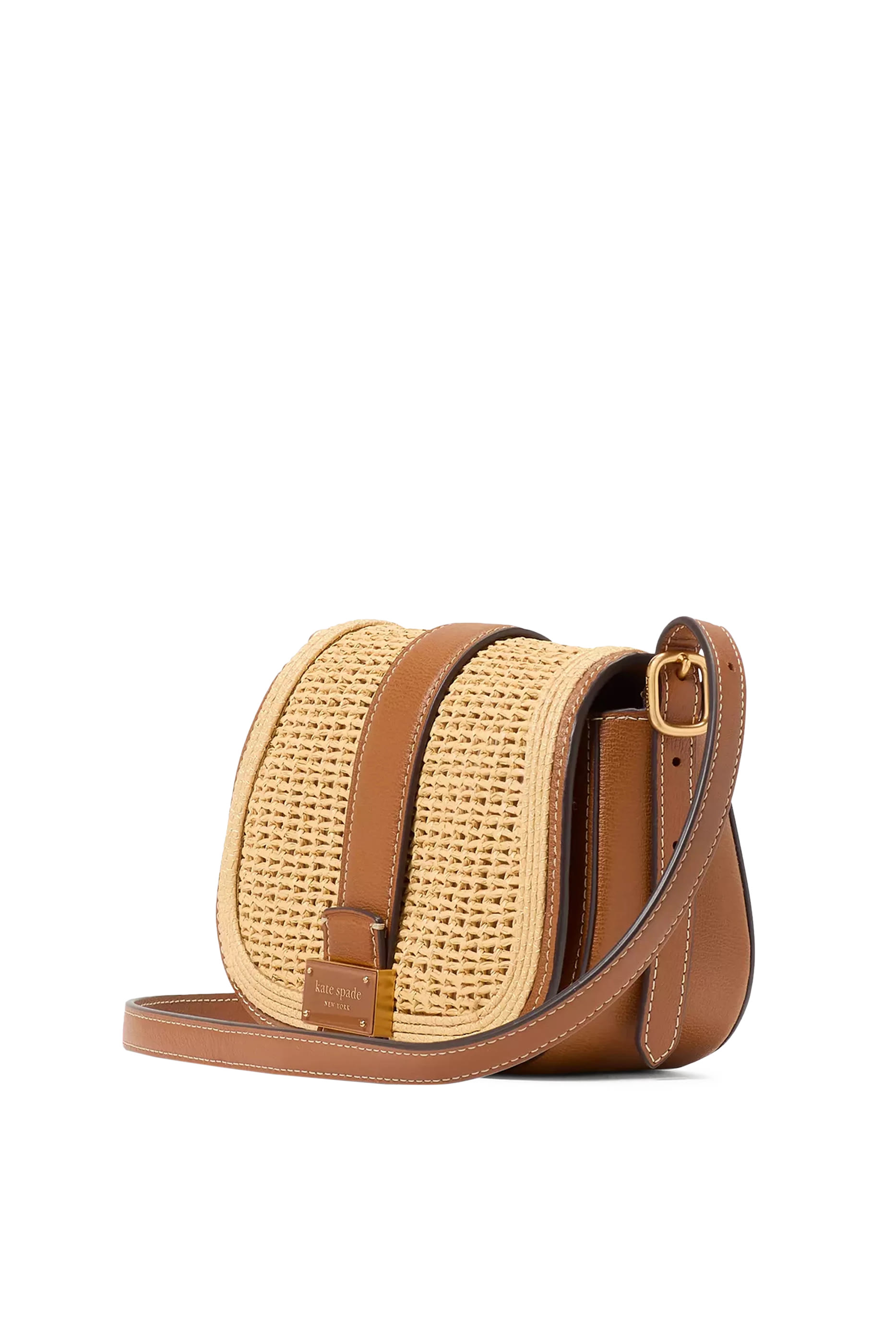 Nouveau Straw Saddle Bag