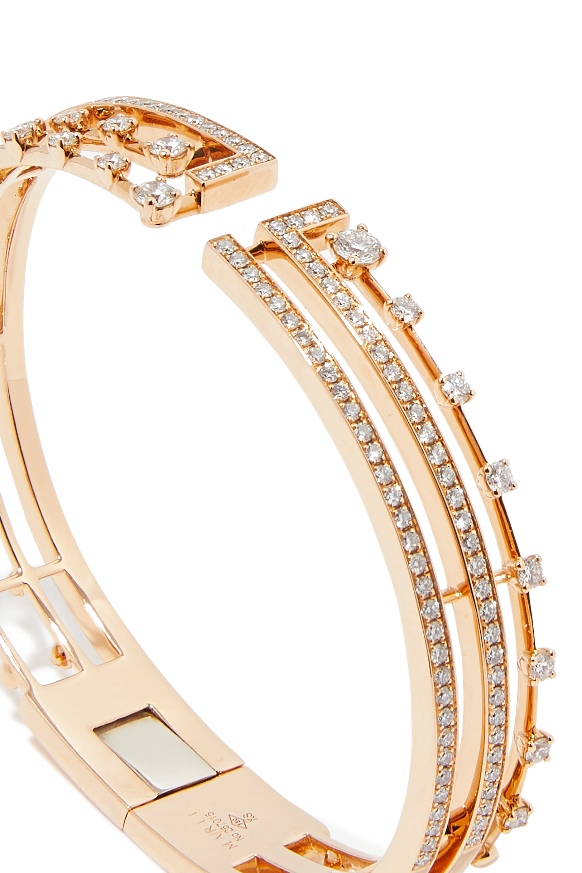 Avenues Bangle, 18k Rose Gold with Diamonds