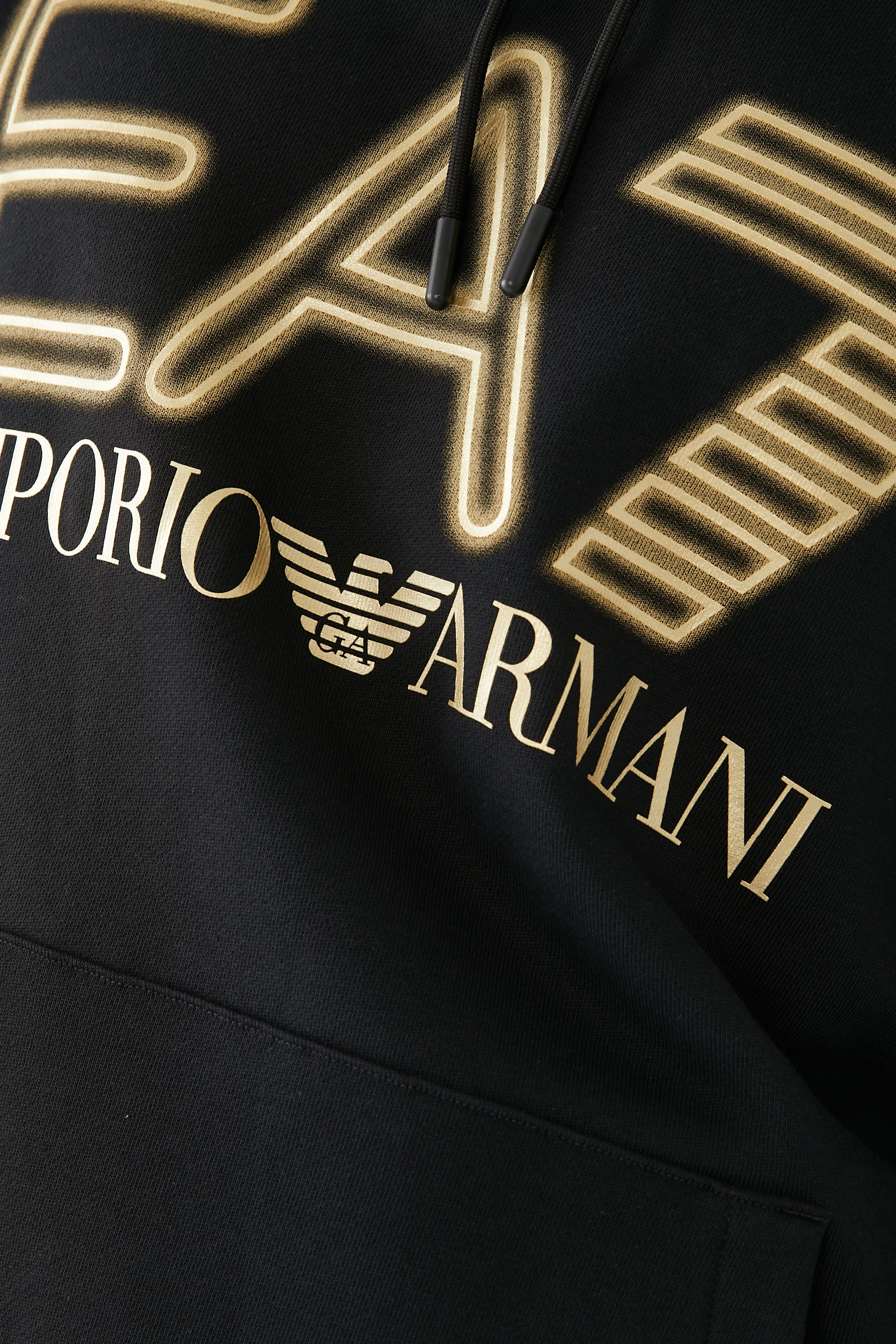 EA7 Cotton Logo Hoodie