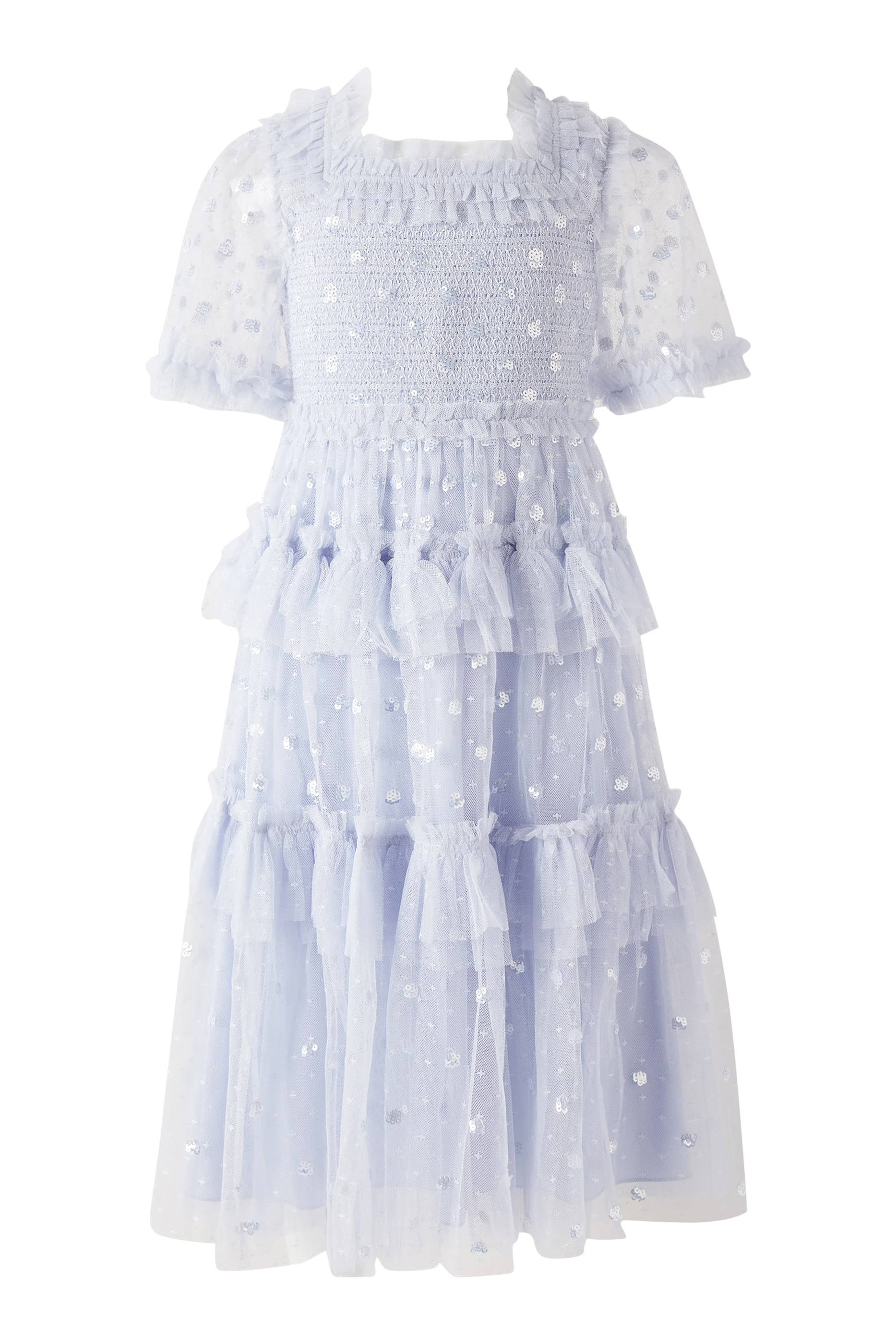 Kids Polka Dot Smocked Dress