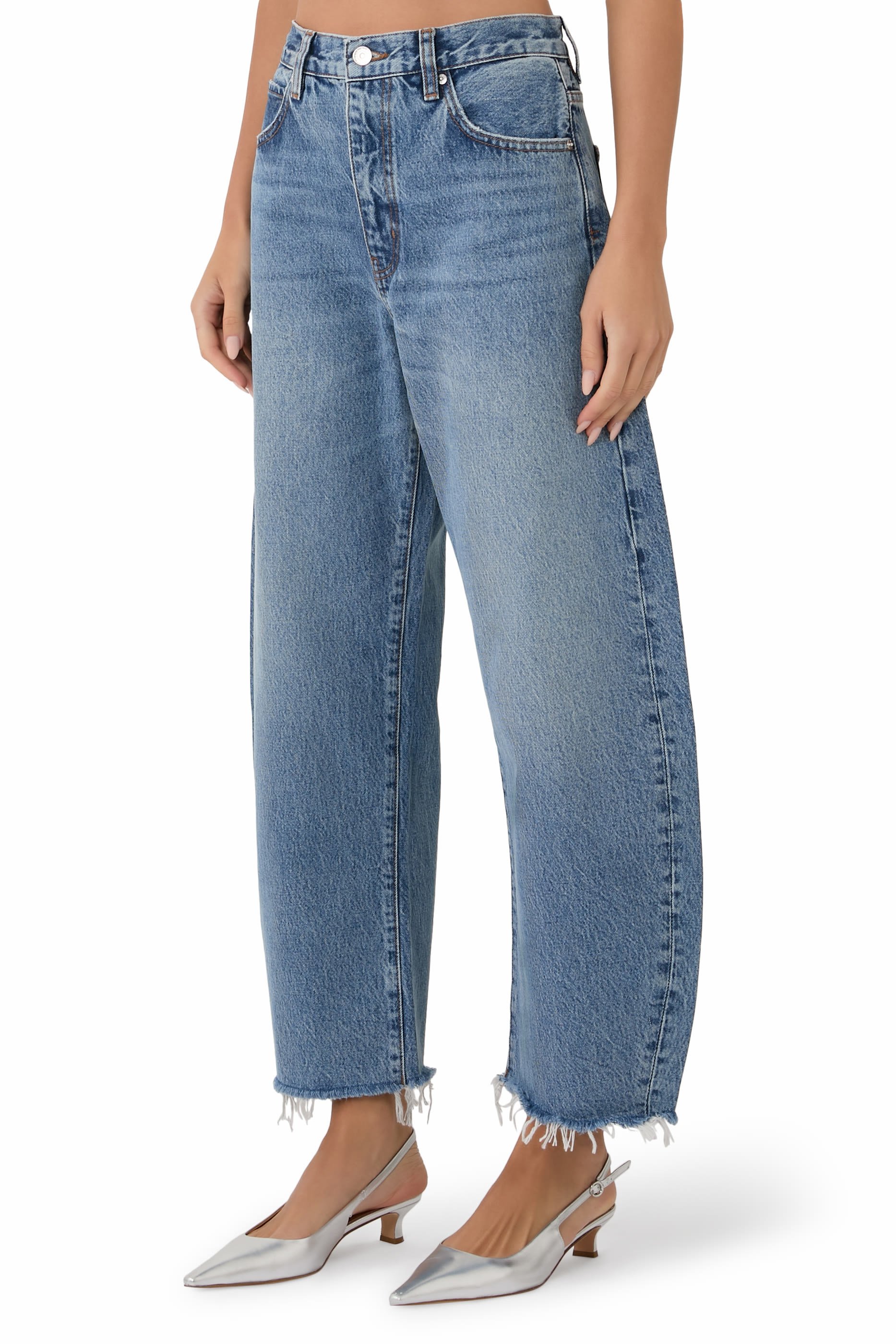 The Bubble Crop Denim Jeans