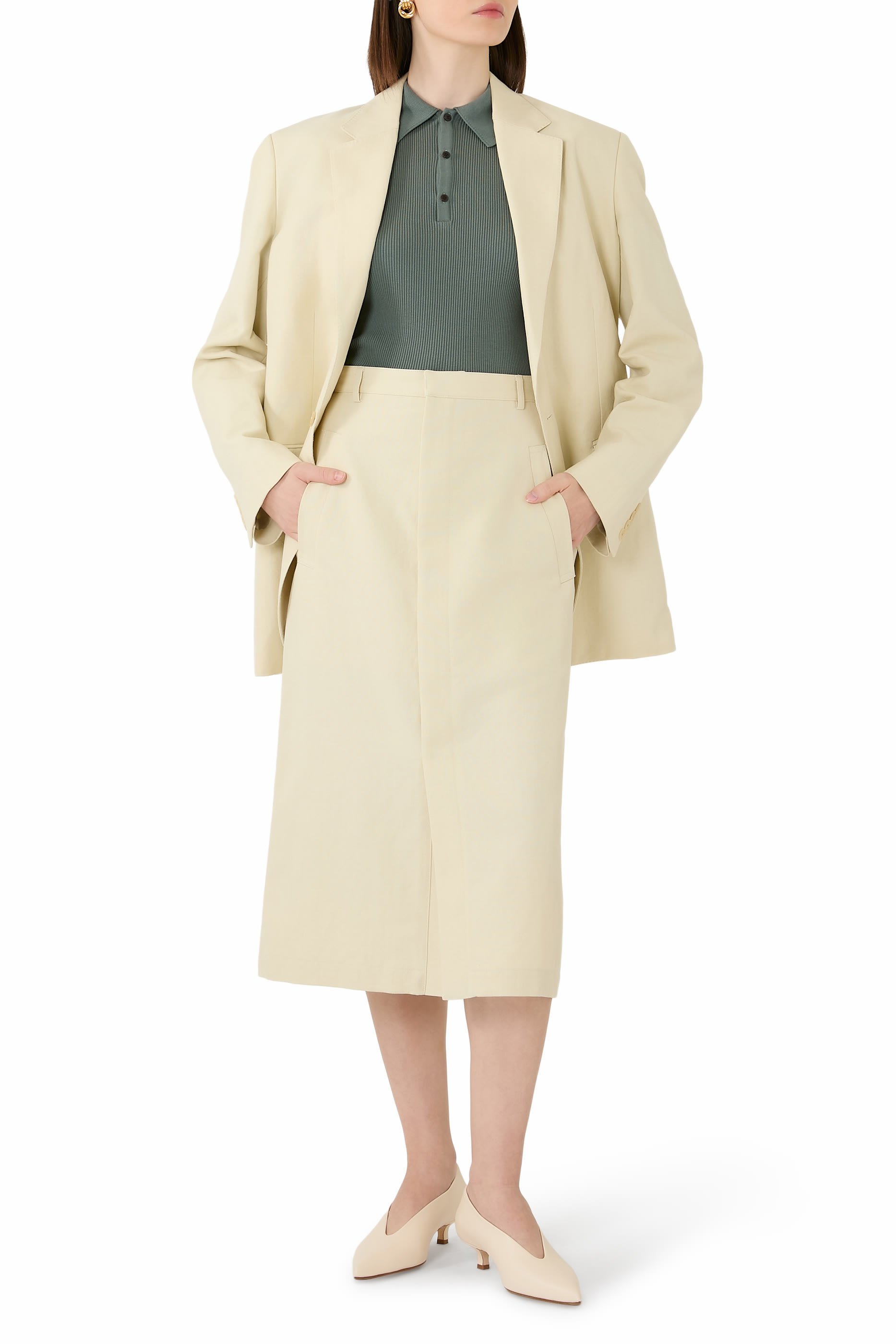 Cotton High Gauge Rib Knit Polo