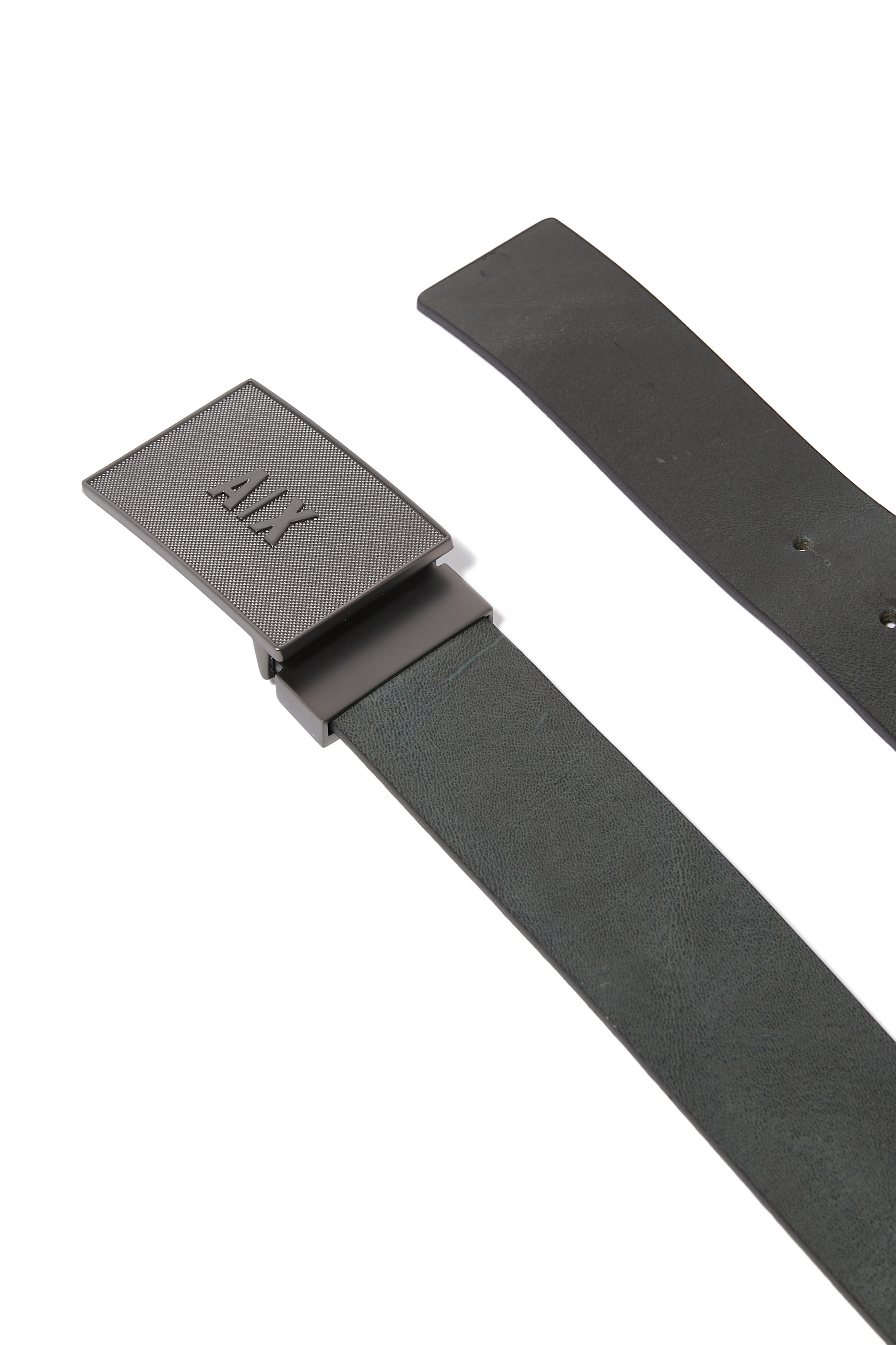 AX Logo Genuine Leather Belt