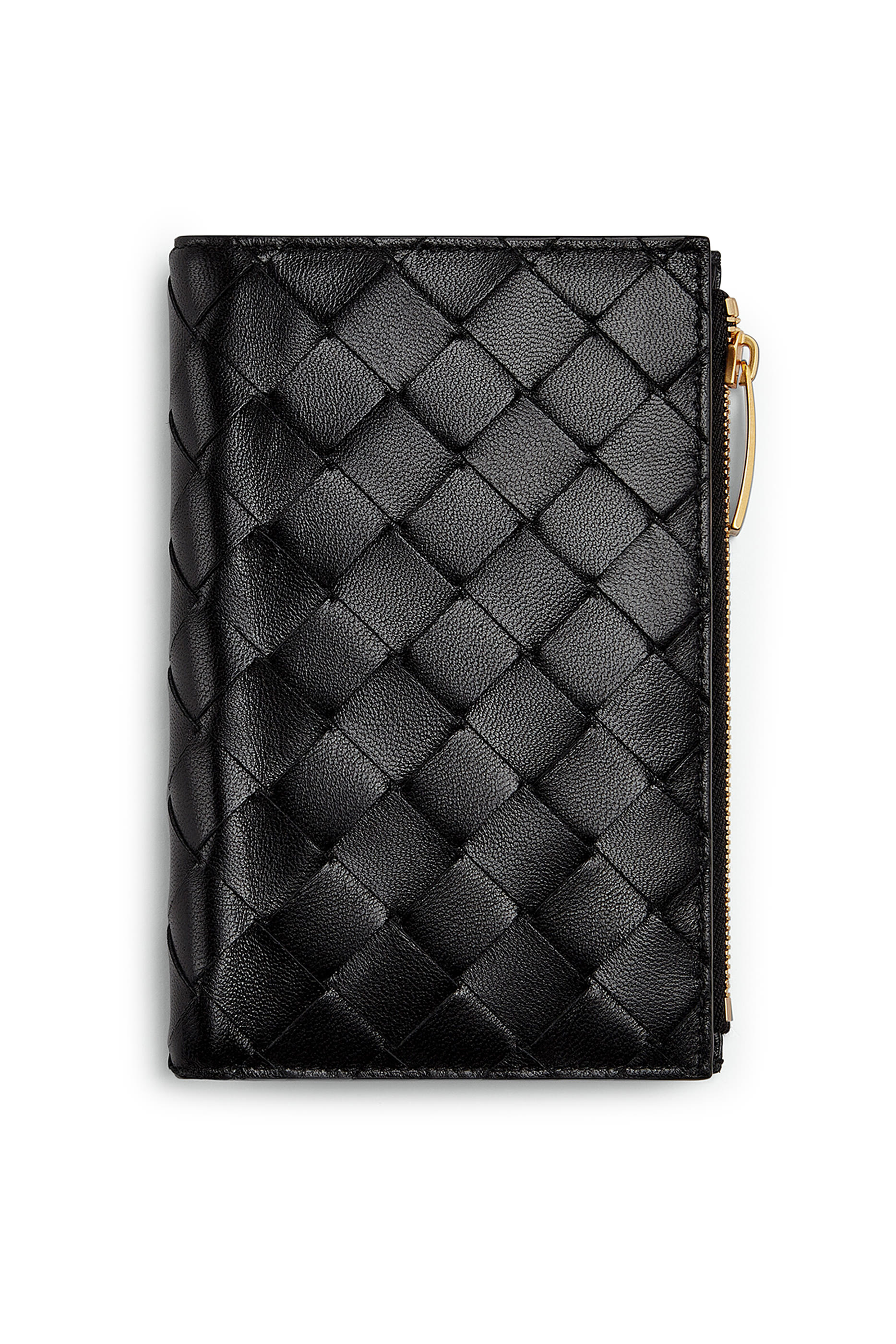 Medium Intrecciato Bi-Fold Zip Wallet