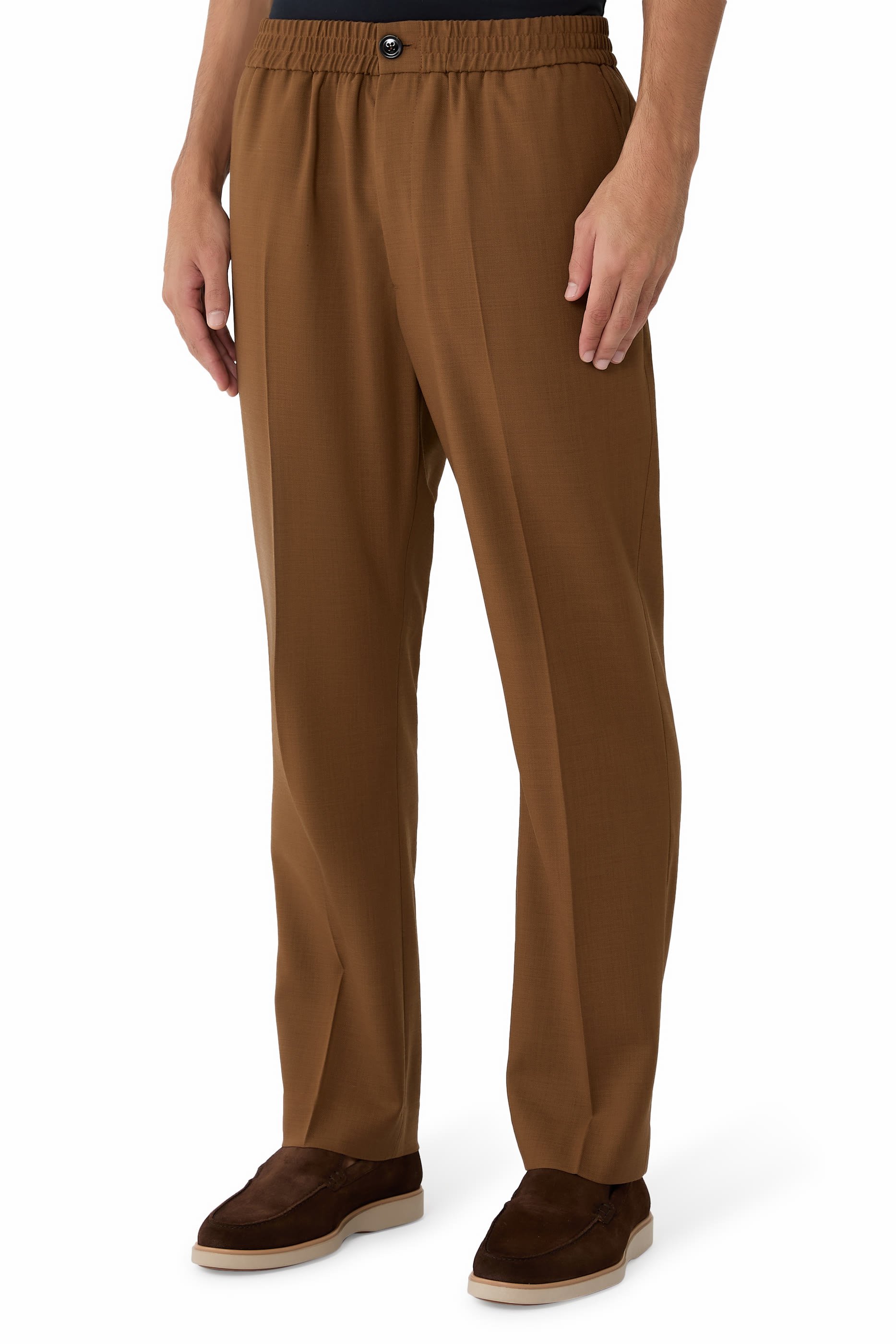 Wool Elasticated Waist Trousers